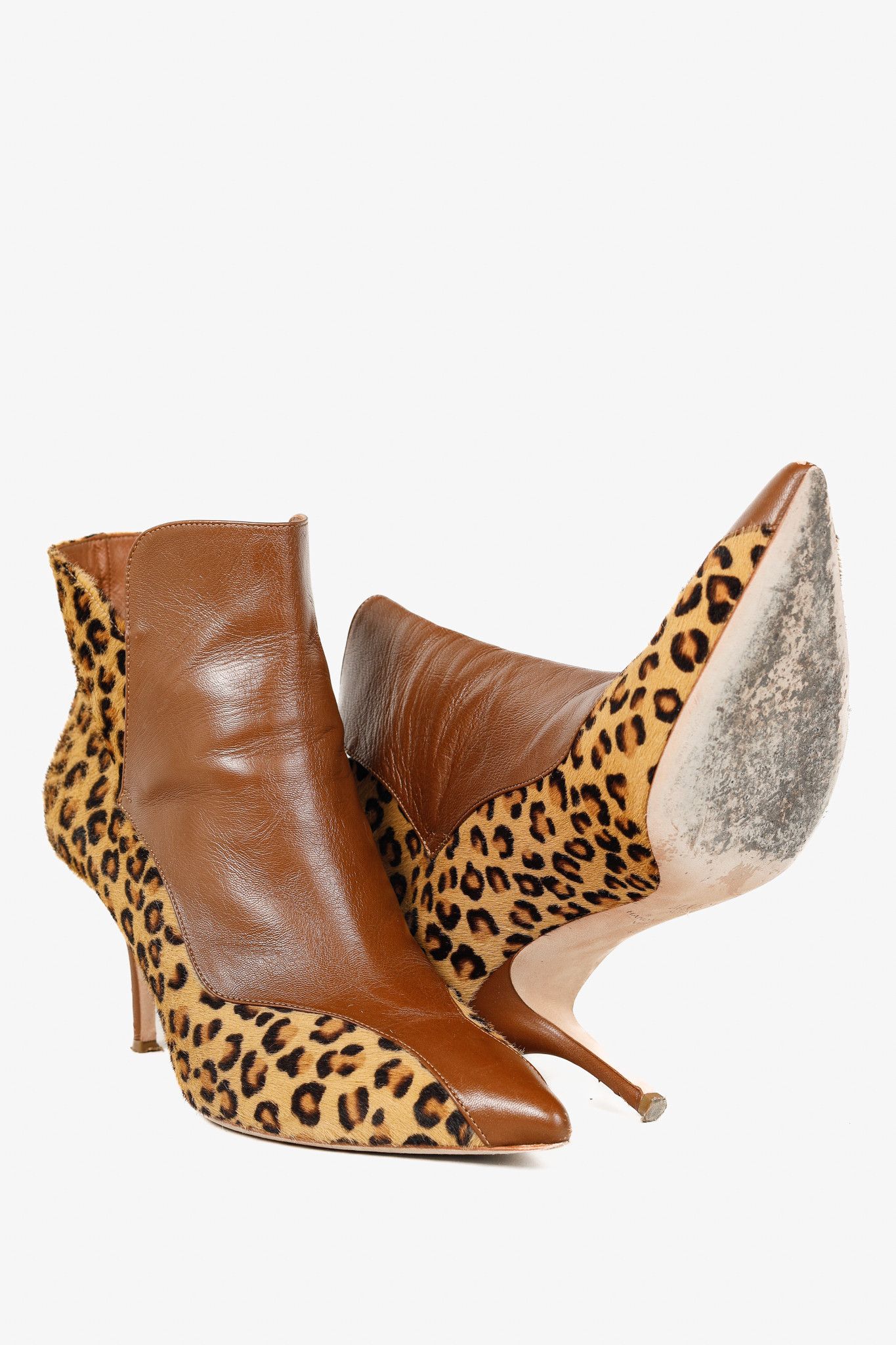 Malone Souliers Malone Souliers Jordan Handmade Cheetah Calfskin Booties Size US 9.5 / IT 39.5 - 4 Thumbnail