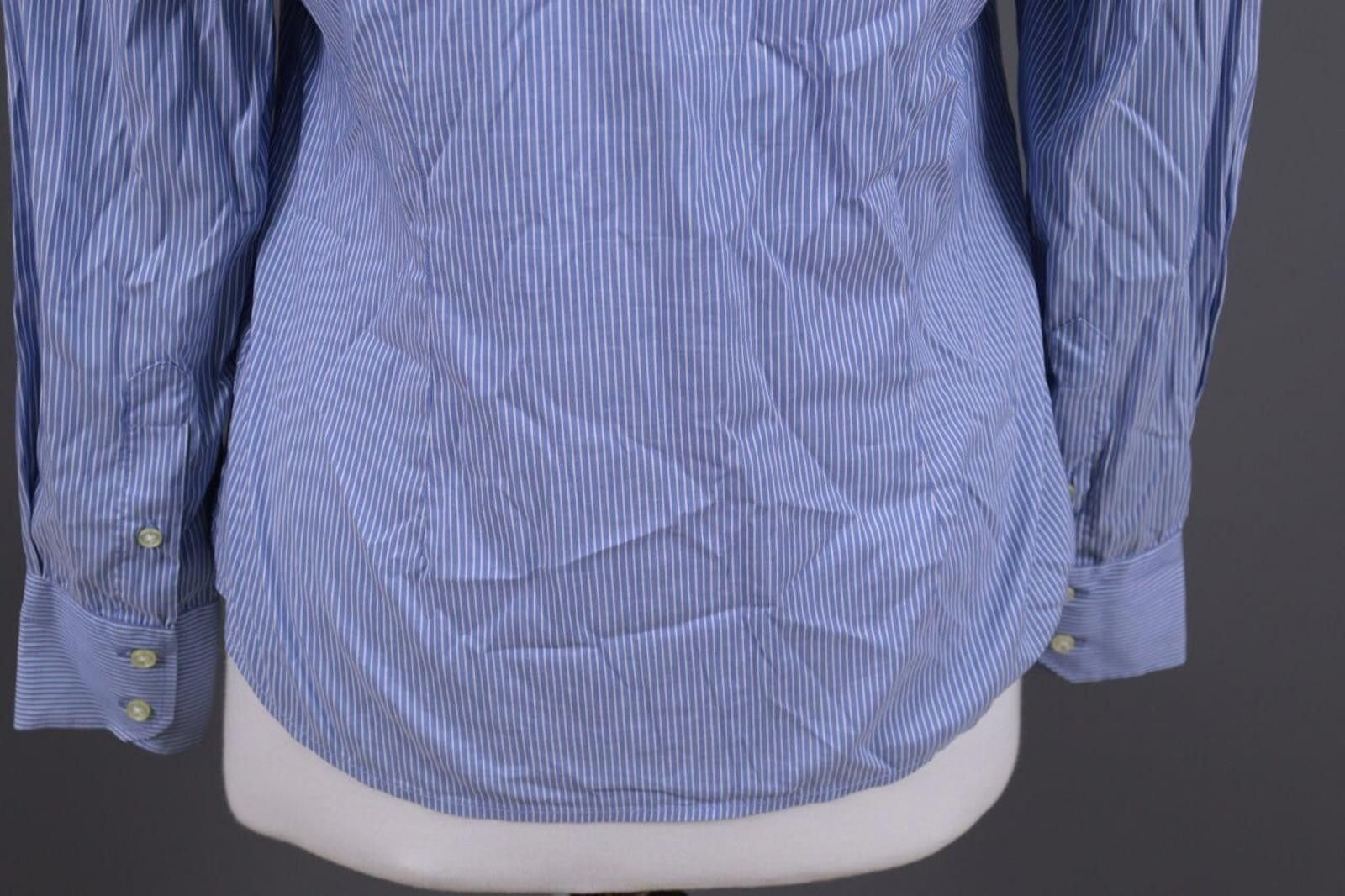 La Martina La Martina Blue Pinstripe Long Sleeve Blouse Shirt Size M Size M / US 6-8 / IT 42-44 - 12 Thumbnail