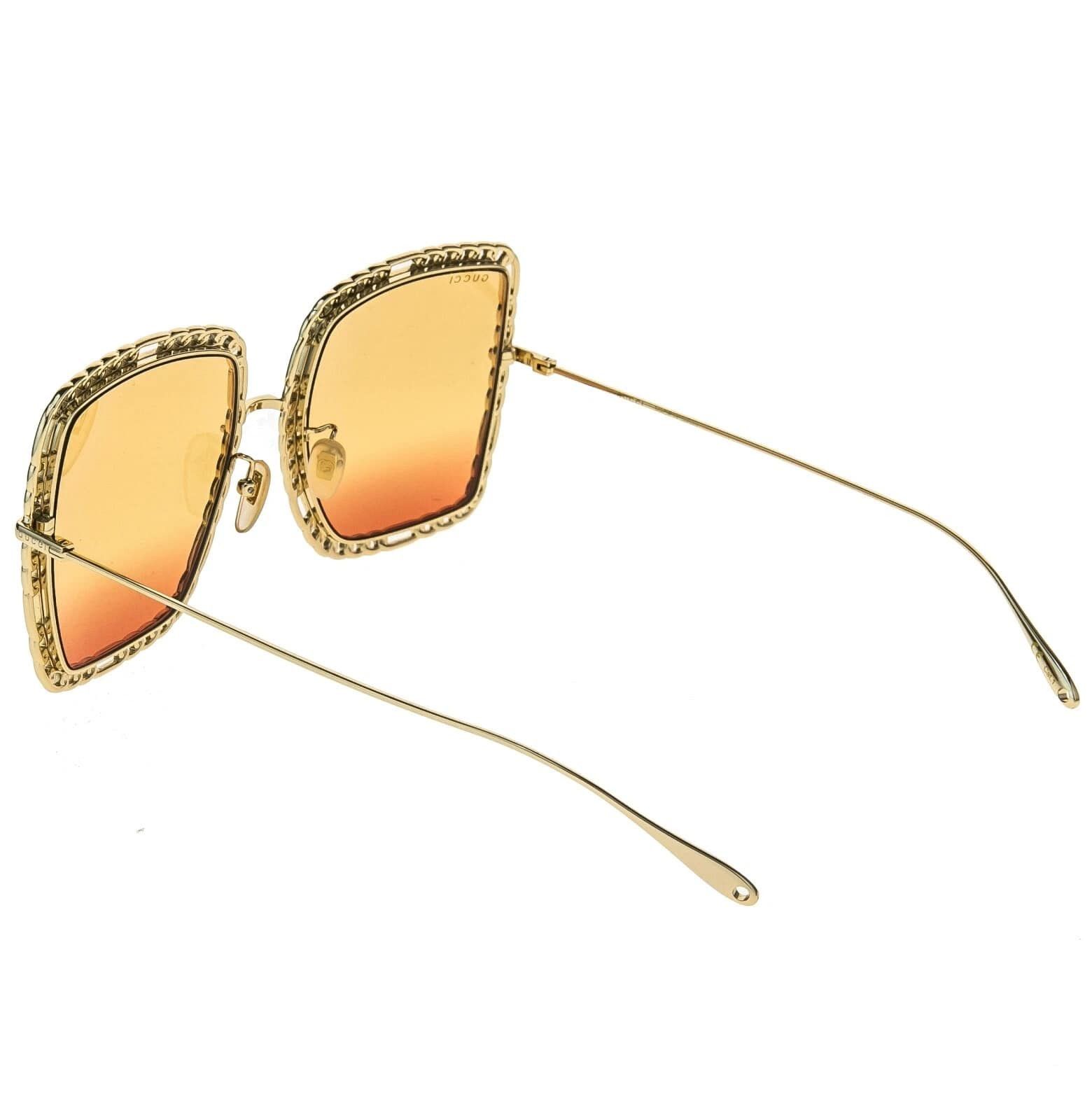 Gucci GUCCI GG1033S 1033 Gold Orange Chain Necklace Pearl Pendant Size ONE SIZE - 3 Thumbnail