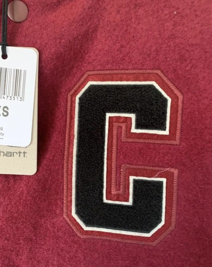 Carhartt Wip Varsity Jacket Carhartt Wip W Pembroke size XS Bordeaux new Size XS / US 0-2 / IT 36-38 - 4 Thumbnail