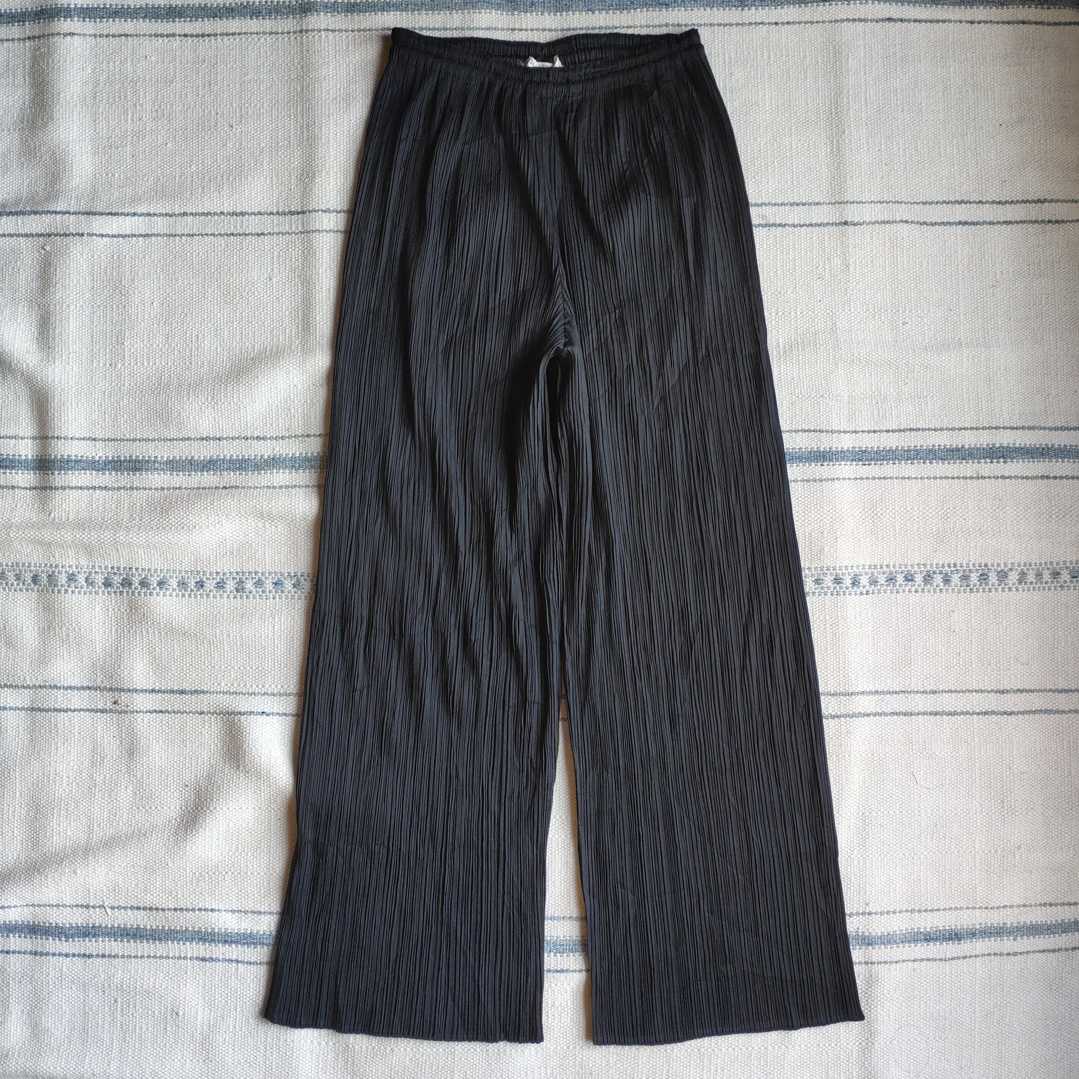 Image of Pleats Please By Issey Miyake Pleated Pant's in Black, Men's (Size 30)