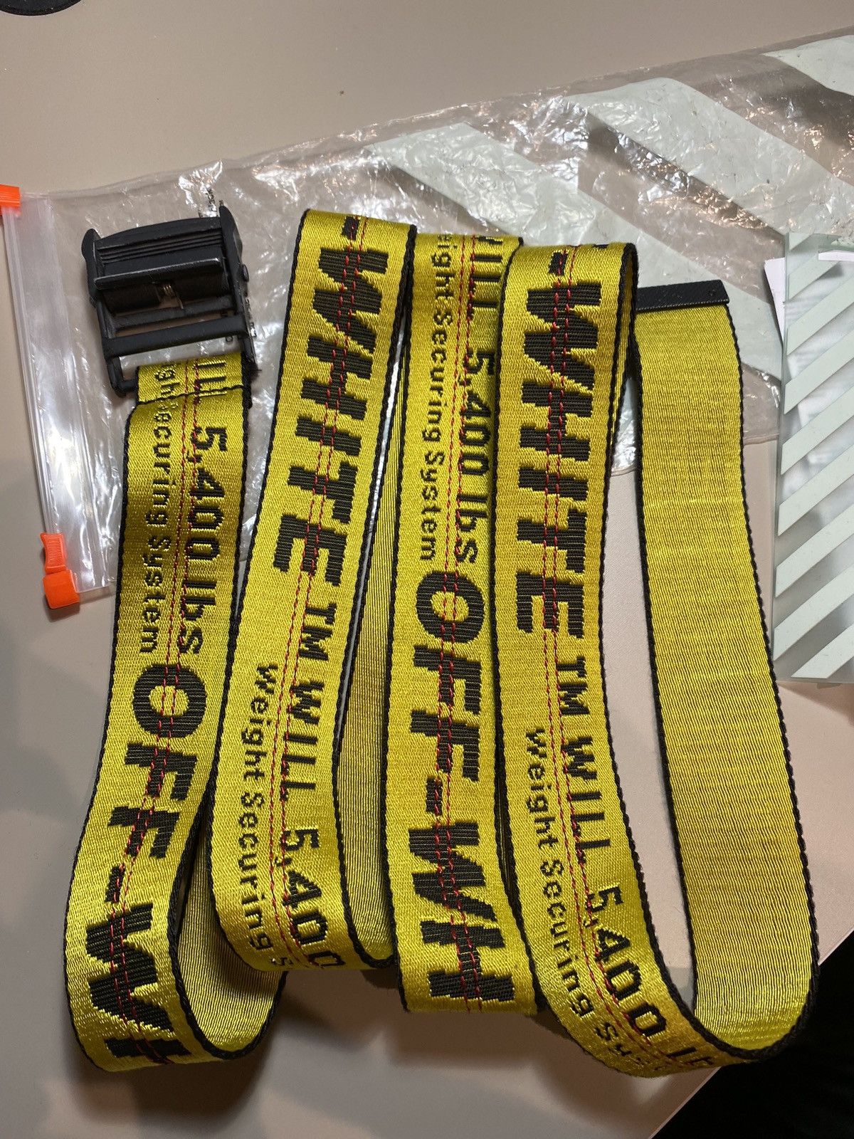 Off white belt fake best sale