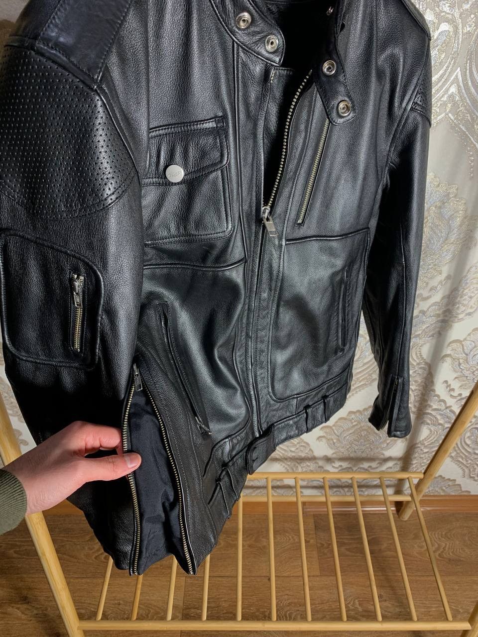 Harley Davidson × Vintage VERY RARE TRIUMPH LEATHER JACKET MOTOR CYCLES JAPAN STYLE Size US M / EU 48-50 / 2 - 21 Thumbnail