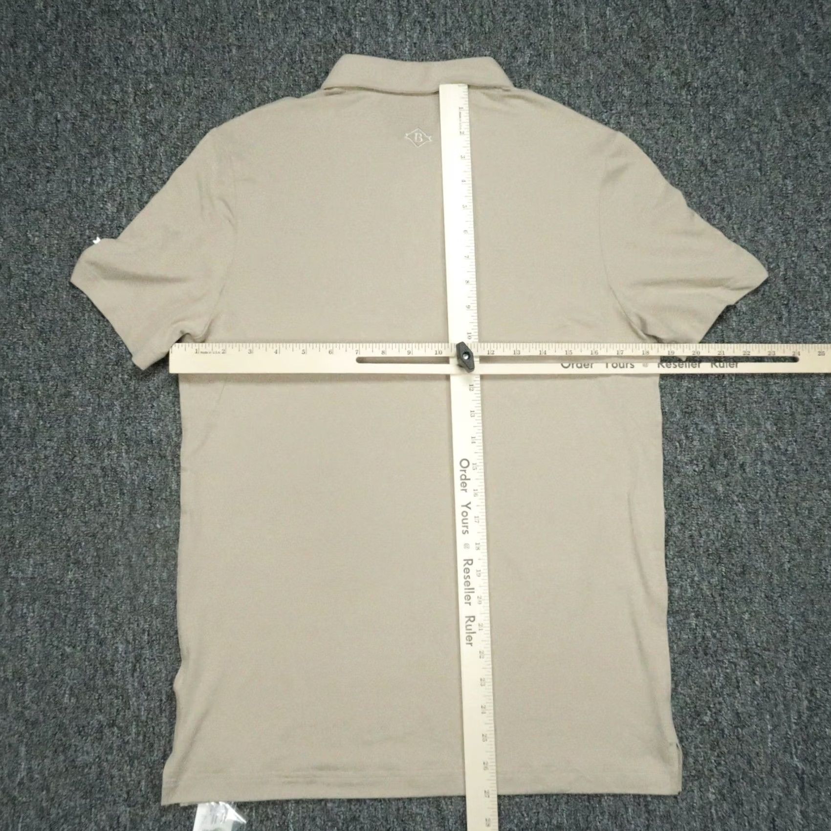Vintage Burlebo Shirt Mens Small Tan Performance Polo Short Sleeve UPF 50 Golf NWT Size US S / EU 44-46 / 1 - 7 Thumbnail