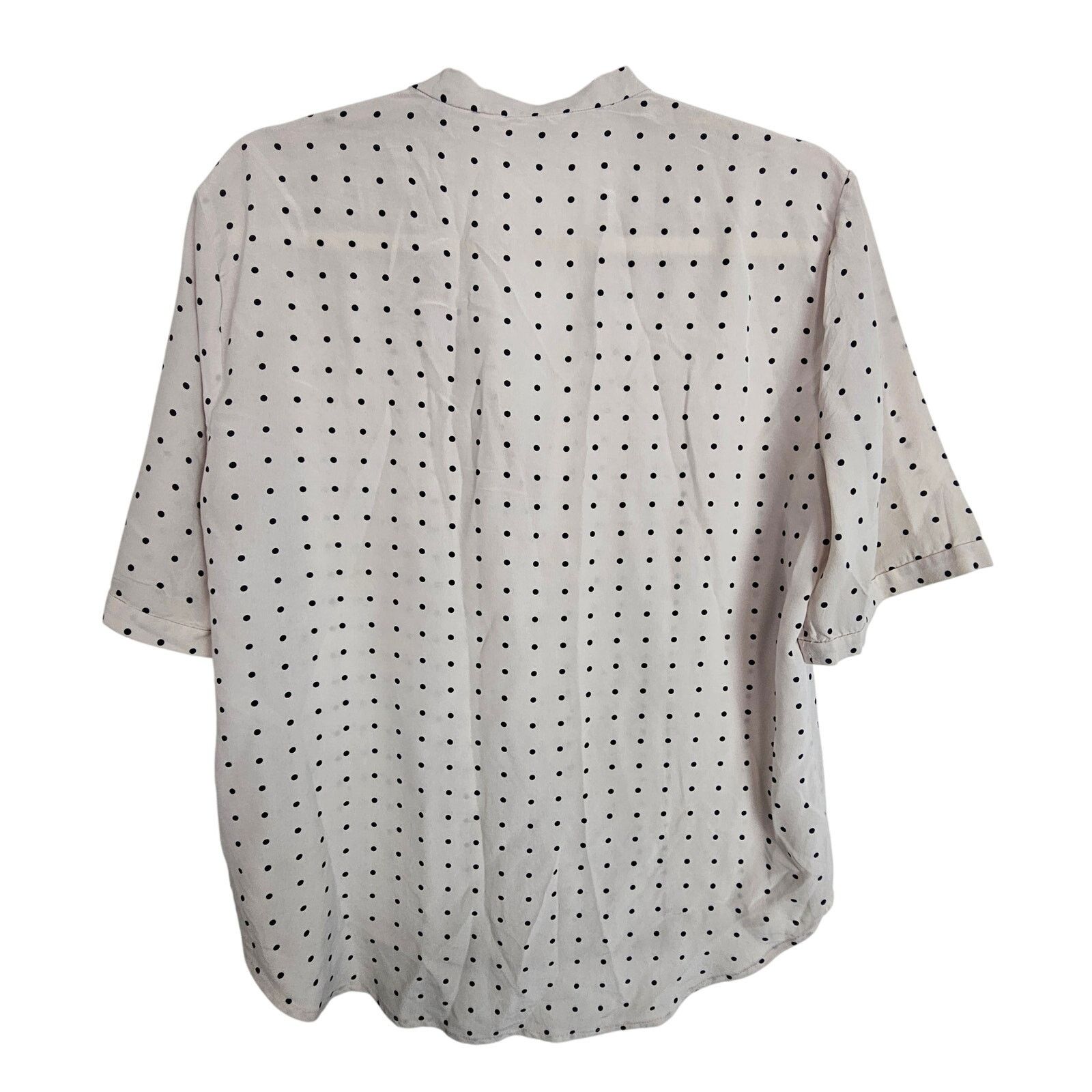 Equipment Equipment Womens Silk Blouse Polka Dot Classic Quiet Luxury Size XS / US 0-2 / IT 36-38 - 8 Thumbnail