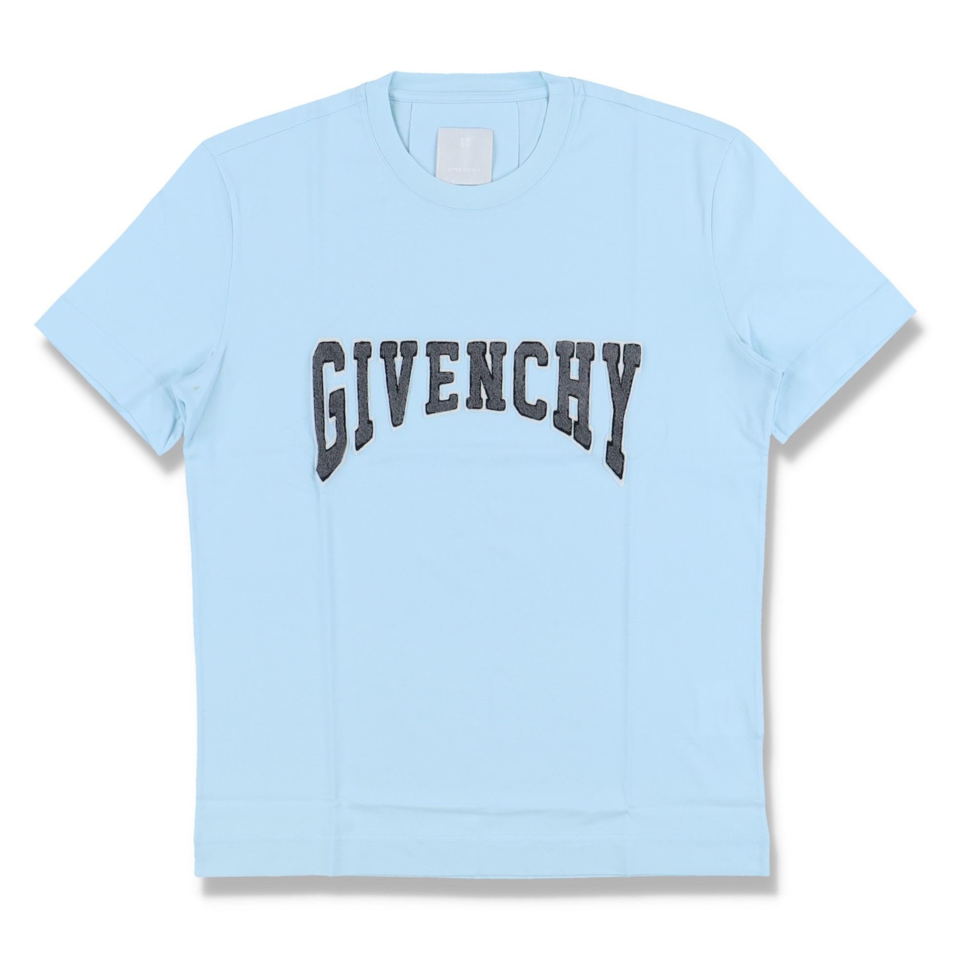 Givenchy Baby Blue Embroidered College Logo T-Shirt Size US M / EU 48-50 / 2 - 1 Thumbnail