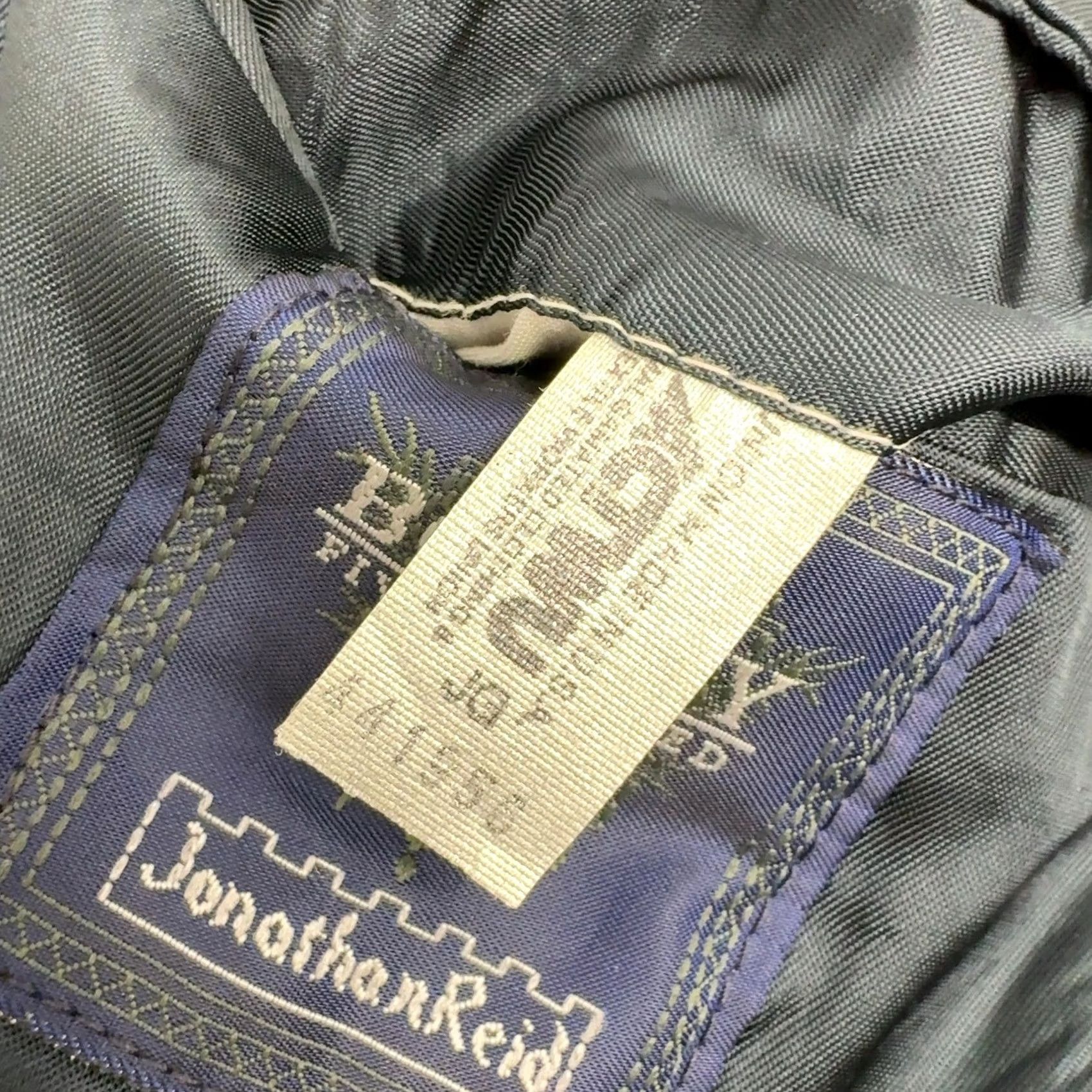 Vintage VINTAGE Botany 500 Blazer Mens Blue Windowpane Athletic Fit Two Button Blazer Wool 42 Regular Medium? Size 42R - 5 Thumbnail