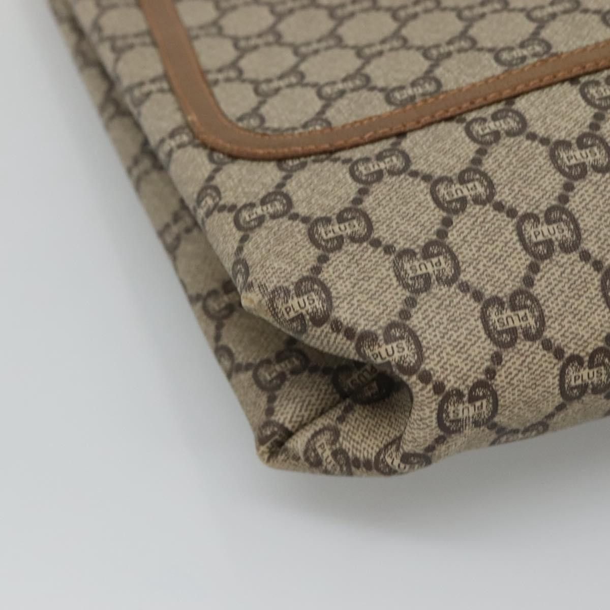 Gucci GUCCI GG Plus Supreme Web Sherry Line Tote Bag Pvc Beige Size ONE SIZE - 11 Thumbnail