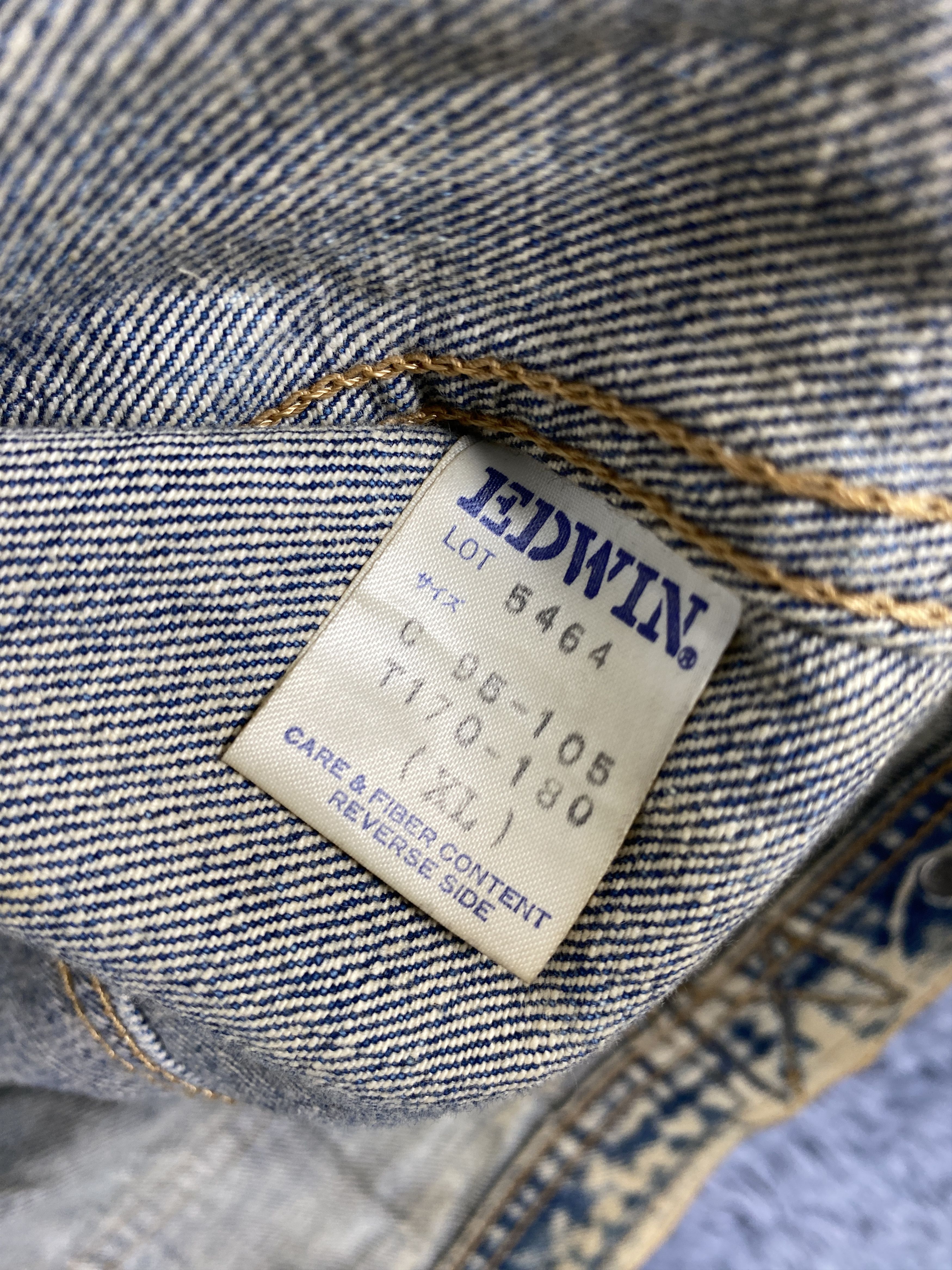 Edwin Vintage Edwin Acid Wash Denim Style Trucker Size US XL / EU 56 / 4 - 7 Thumbnail