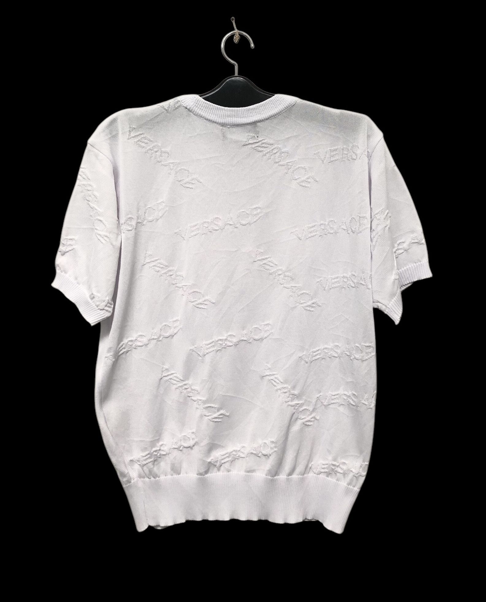 Versace Jeans Couture Vintage 90s Versace Art Medusa Knit Tshirt Size US M / EU 48-50 / 2 - 2 Thumbnail