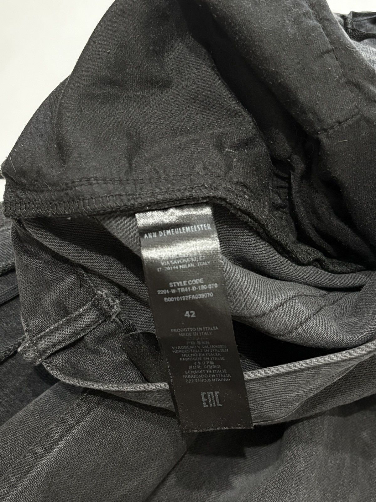 Ann Demeulemeester Ann Demeulemeester olan jeans Size US 34 / EU 50 - 7 Thumbnail