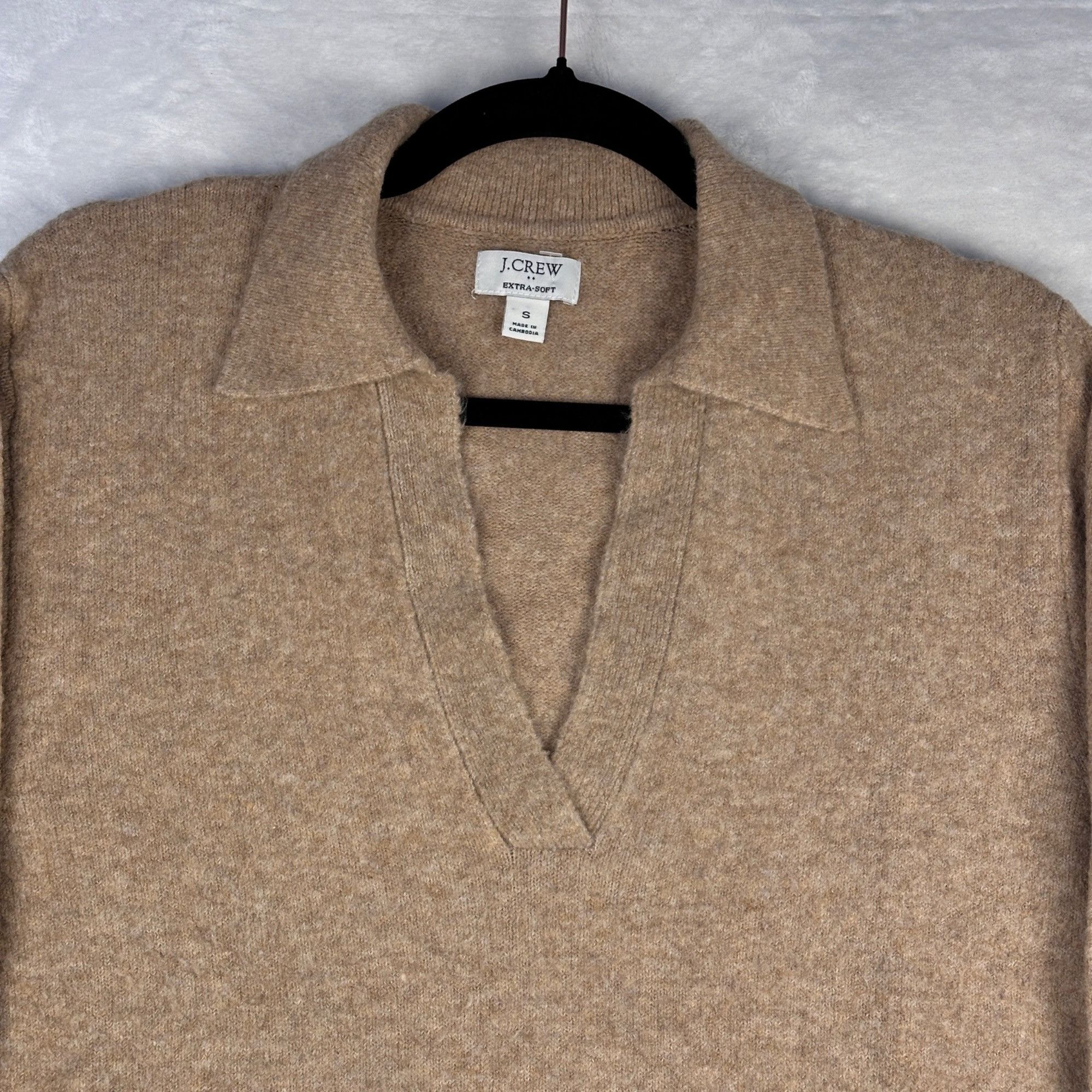 J.Crew J.Crew Womens Extra-Soft Collared V-Neck Wool Sweater Small Size S / US 4 / IT 40 - 8 Thumbnail