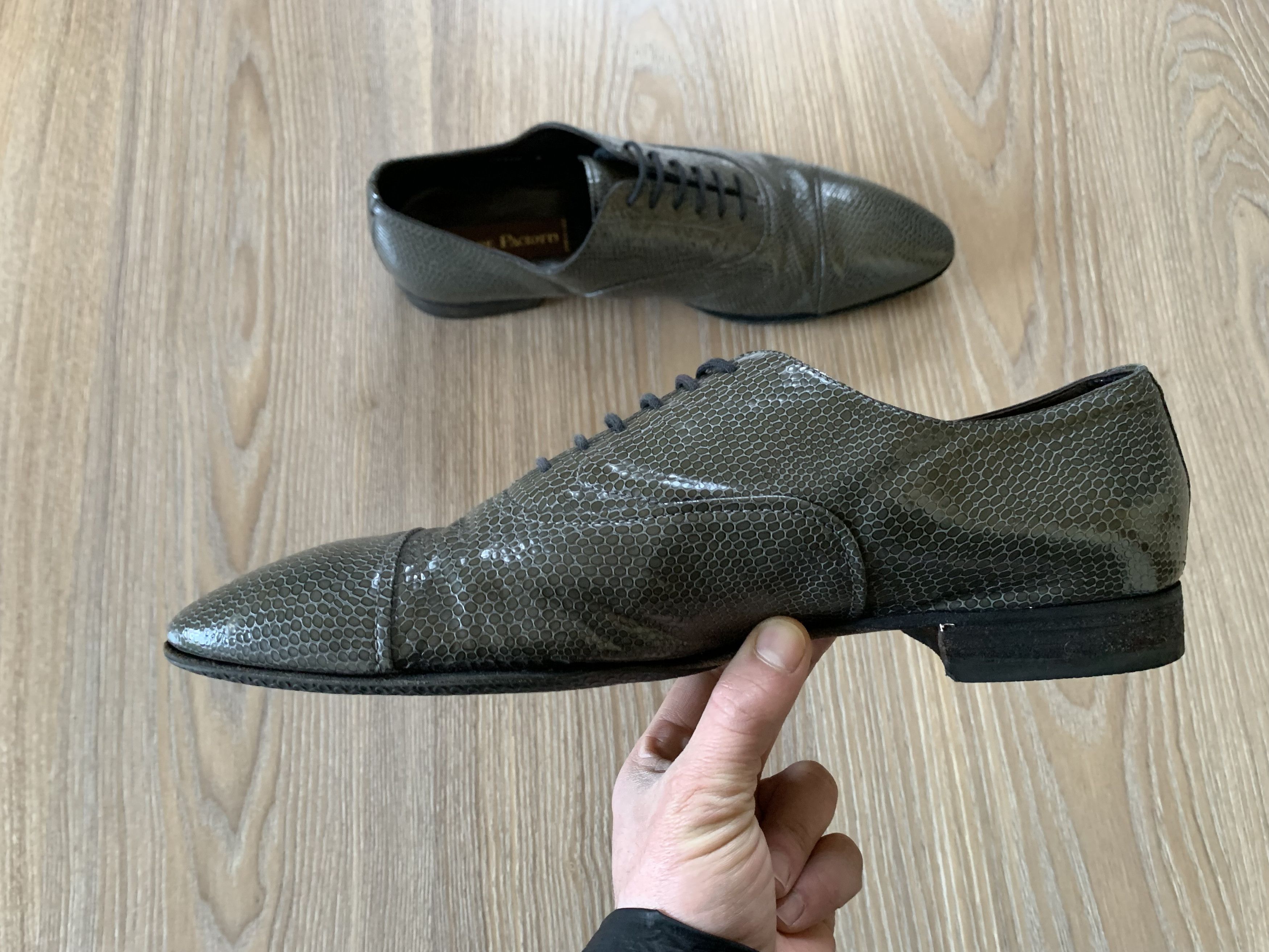 Paciotti × Vintage Cesare Paciotti Reptile Leather Brogs Shoes Size US 8 / EU 41 - 5 Thumbnail