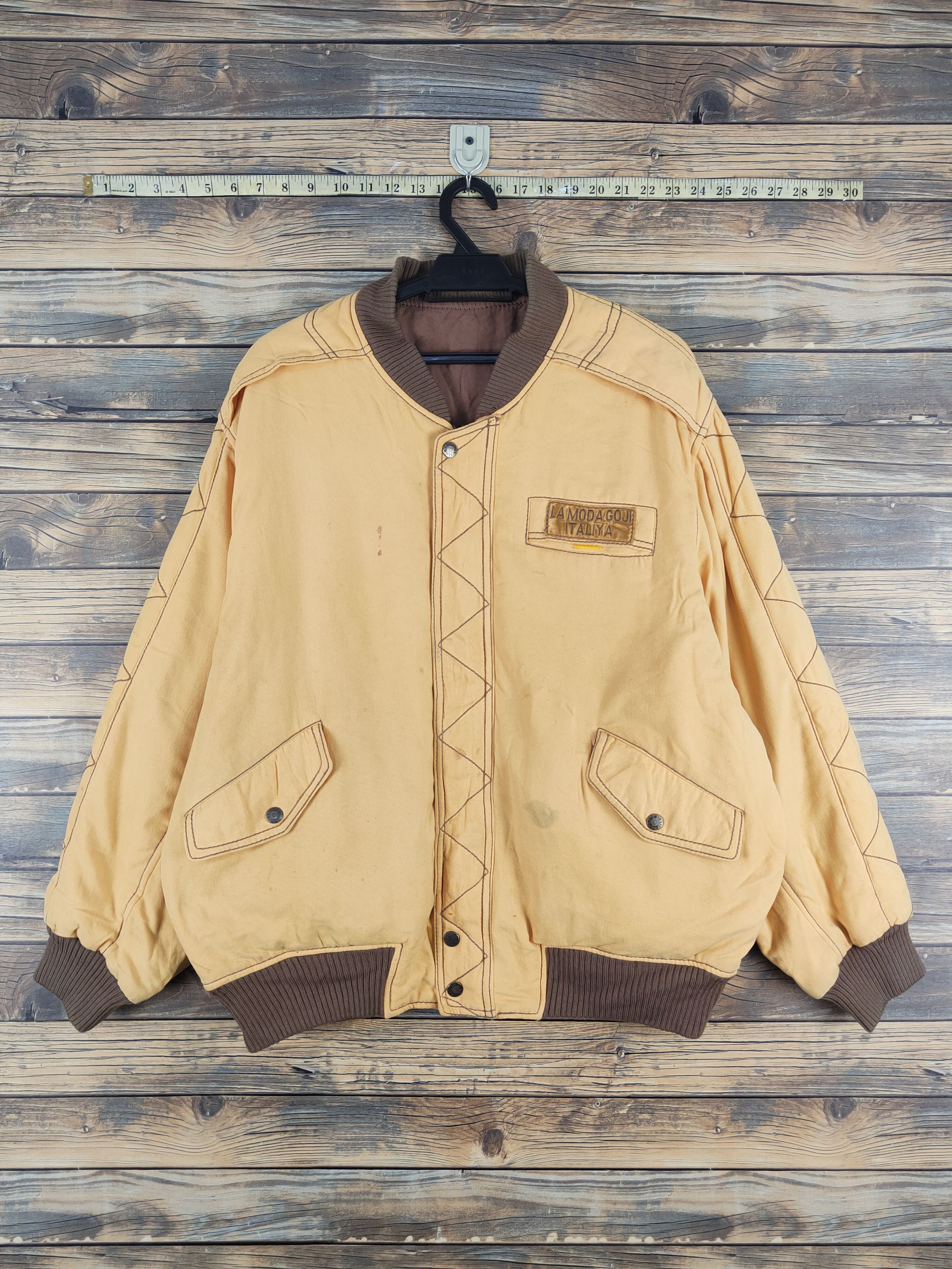 Vintage vintage italy Yellow Jackets #W1655 Size US XL / EU 56 / 4 - 1 Thumbnail