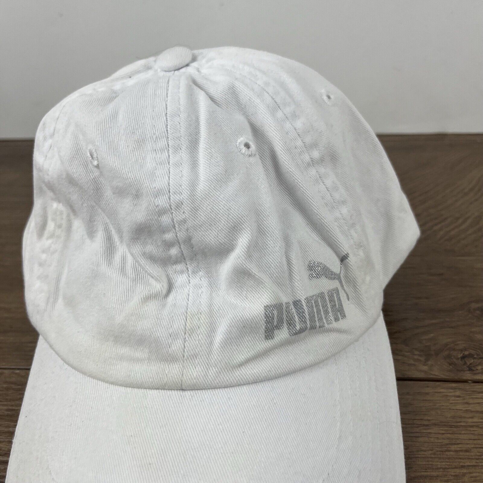 Puma PUMA Hat White Puma Athletic Hat White Hat Adjustable Adult Size ONE SIZE - 7 Thumbnail