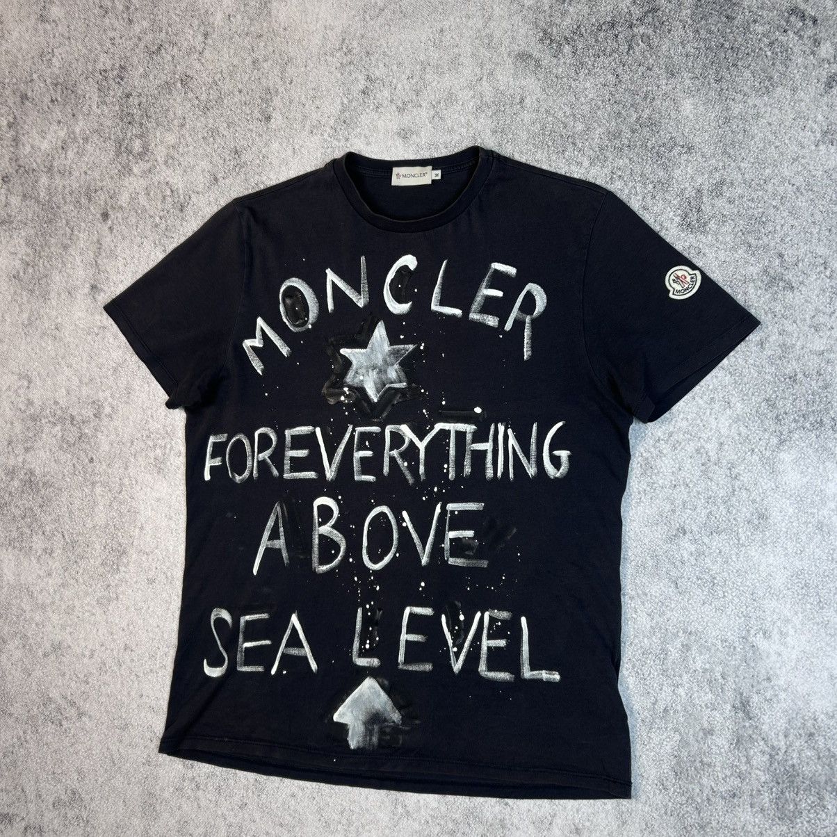 Moncler !extremely rare Moncler full print logo T-shirt Size US S / EU 44-46 / 1 - 2 Thumbnail