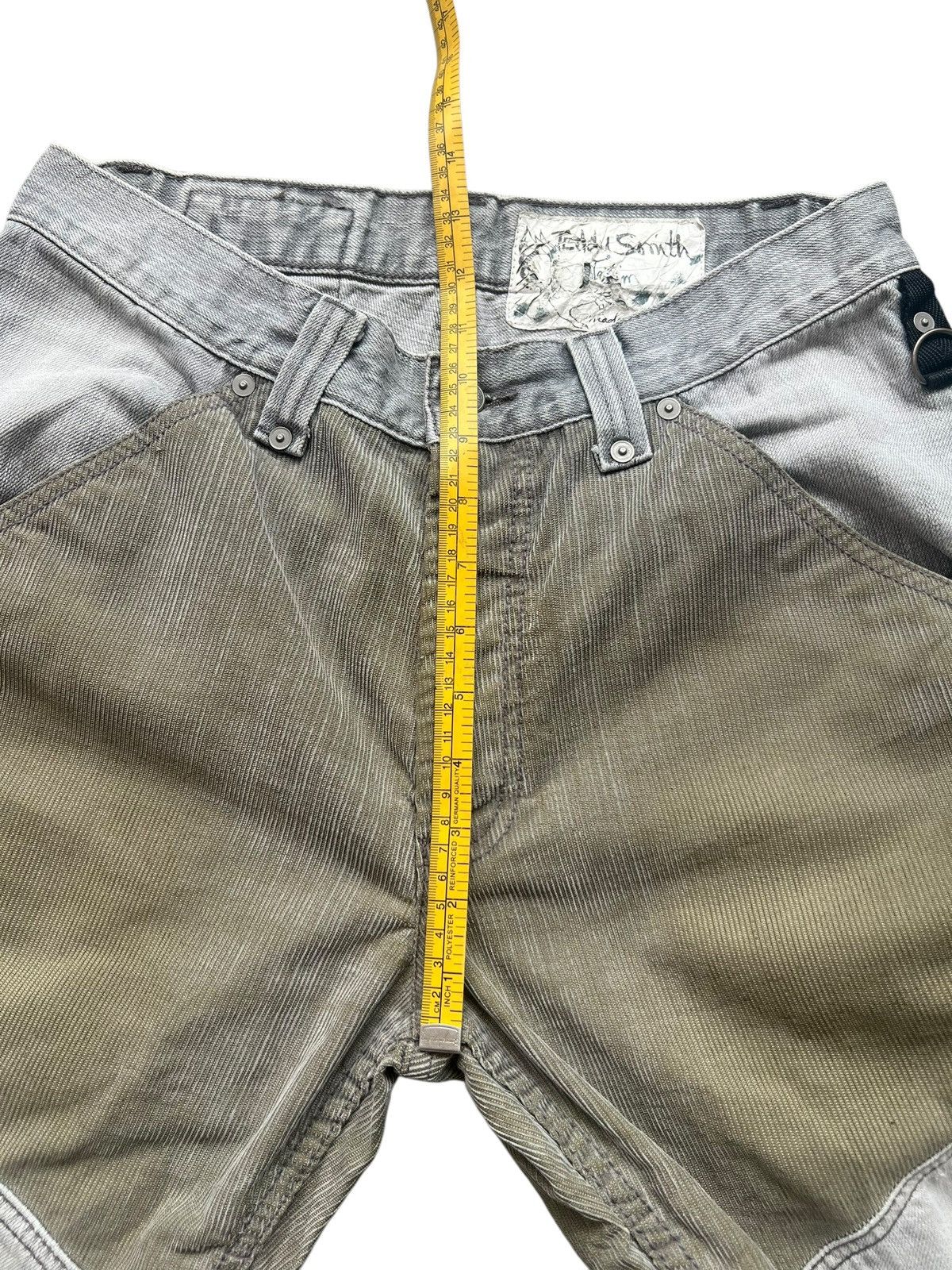 Beauty Beast × Japanese Brand Teddy Smith Patchwork Wide Corduroy Baggy Pants 31x33 Size US 31 - 14 Thumbnail