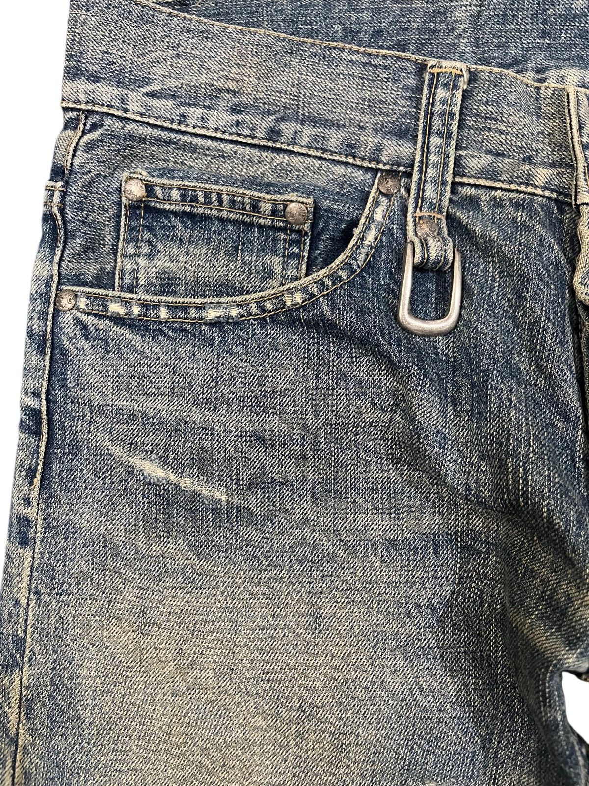 5351 POUR LES HOMMES Vintage Schorl by Kazuhisa komura Mudwash Distressed Denim Size US 32 / EU 48 - 6 Thumbnail