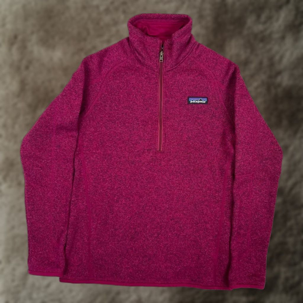 Patagonia Patagonia Better Sweater Fleece Pullover Womens XS Pink 1/4 Zip Mock Neck Pullover Pocket Raglan Sleeve Winter Casual Regular Knit" Size XS / US 0-2 / IT 36-38 - 1 Thumbnail