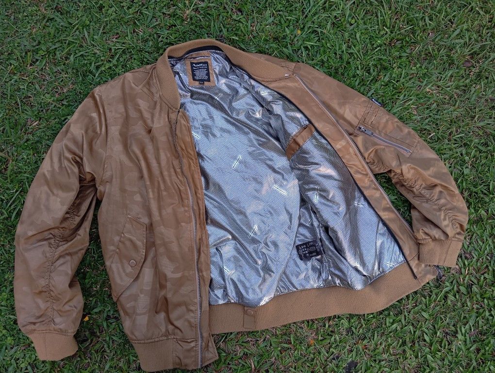 Japanese Brand MA-1 Bomber Jacket 💣 Camo Dessert Brown 🤎 Size US L / EU 52-54 / 3 - 4 Thumbnail
