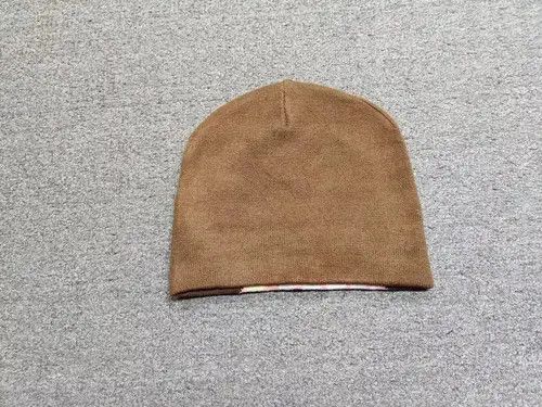 Anime × Japanese Brand Throwed Emoji Smiley Graphic No Cuff Beanie Hat Brown Size ONE SIZE - 2 Thumbnail