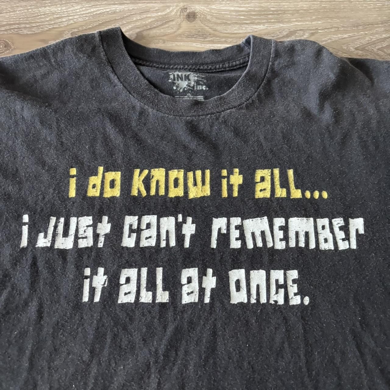 Vintage Crazy Vintage Y2K/2000s Funny Humor Black Graphic Tee! Size XL Size US XL / EU 56 / 4 - 2 Thumbnail