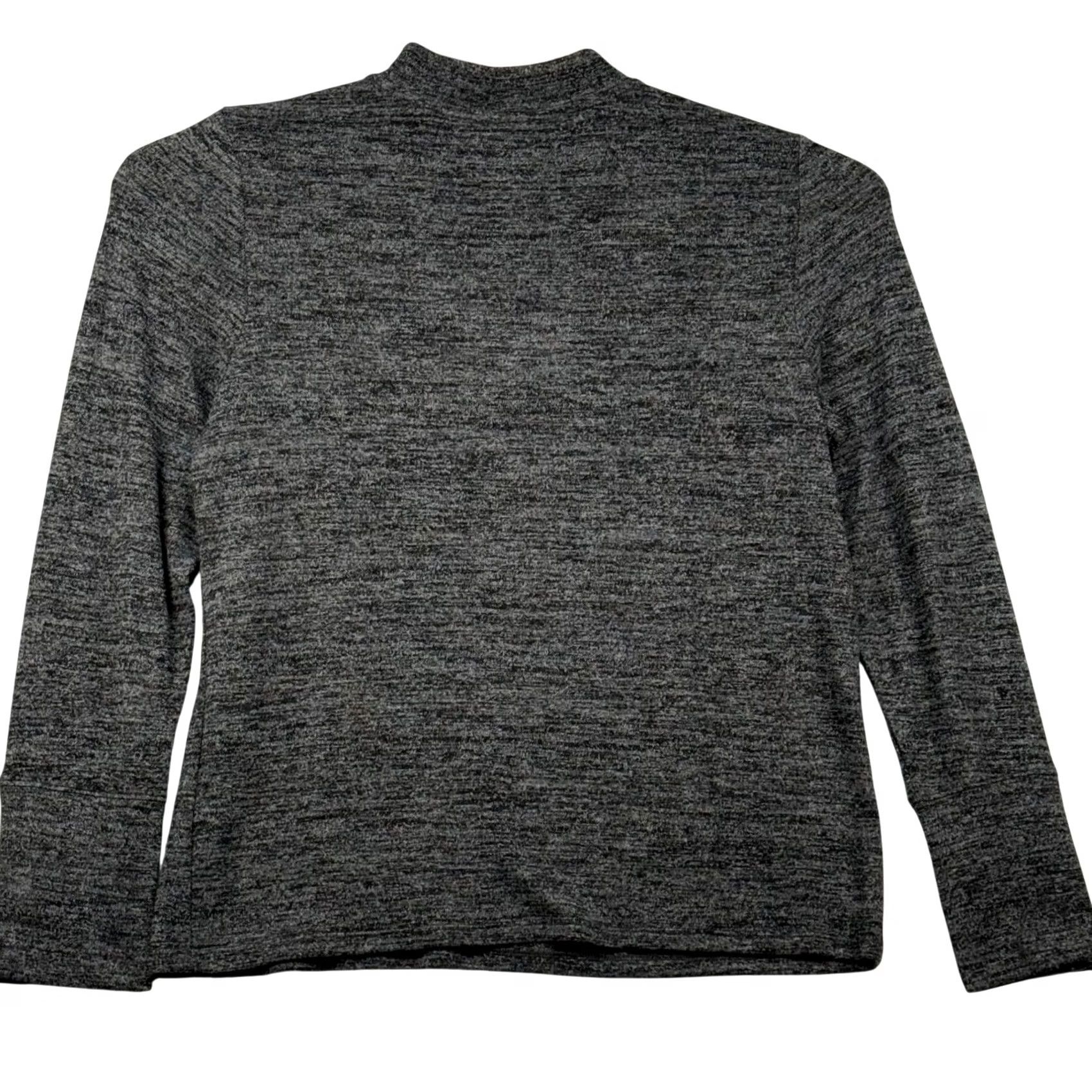 Vintage NWT Rafaella Mock Neck LS Hacci Knit Sweater Top Grommet Detail Quiet Luxury Women XL Gray Size XL / US 12-14 / IT 48-50 - 3 Thumbnail