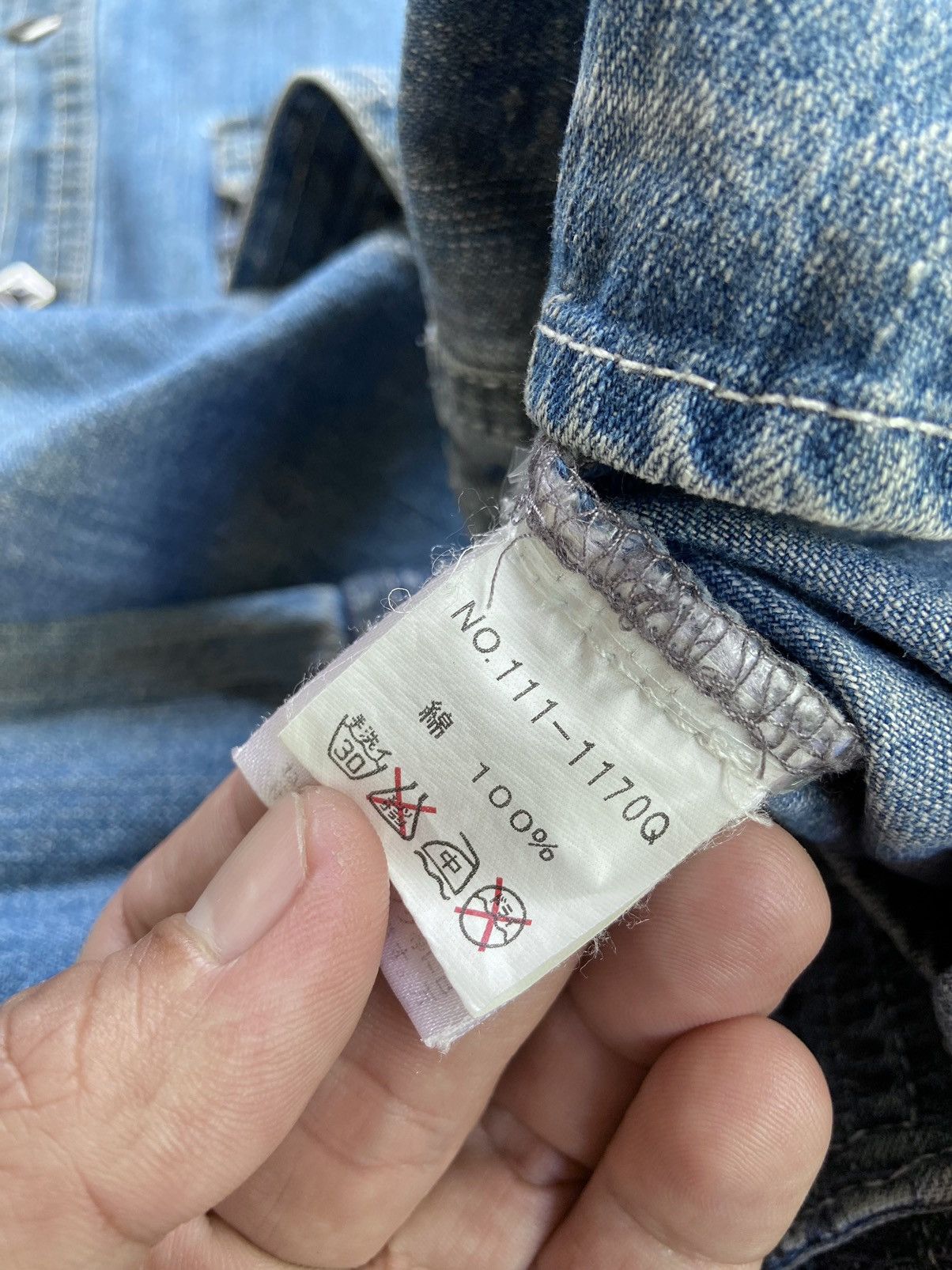 semanticdesign SEMANTIC DESIGN DISTRESSED SKULL BUTTON DOWN DENIM Size US S / EU 44-46 / 1 - 13 Thumbnail
