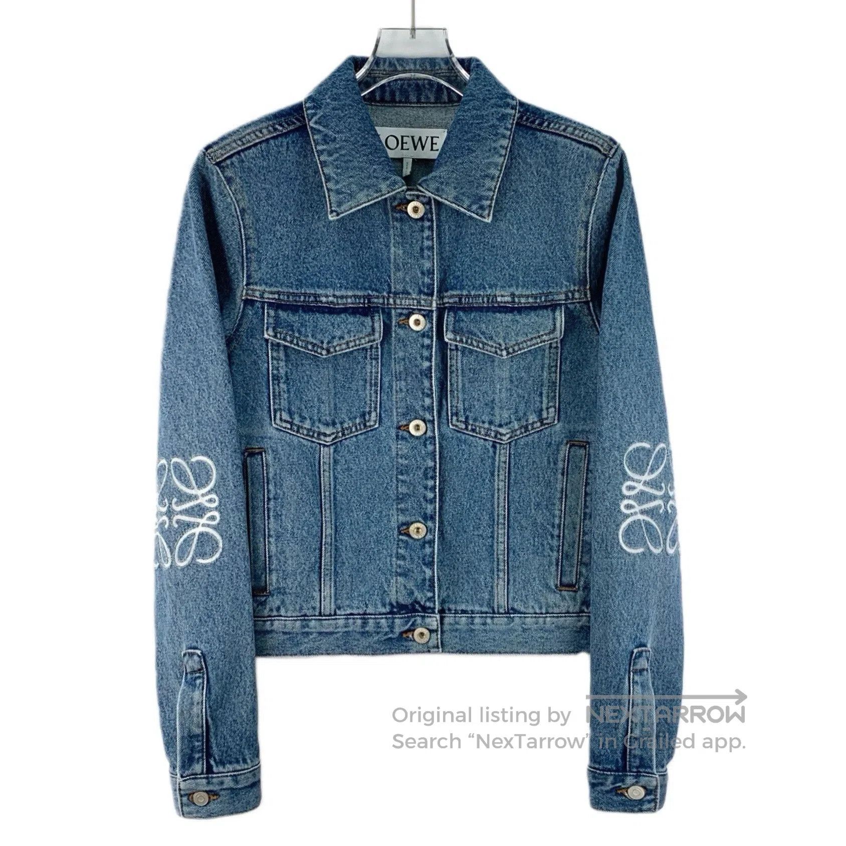 Loewe Loewe Blue Logo Denim Jacket. Size XXS / US 00 / IT 34 - 1 Thumbnail