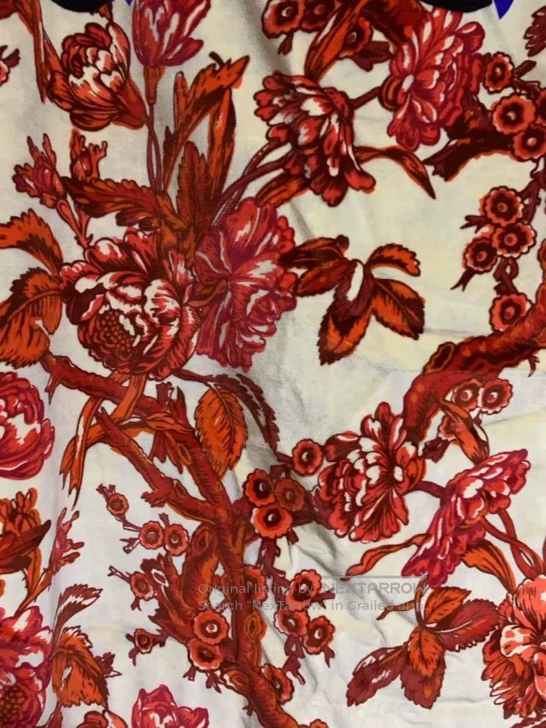 Dries Van Noten Dries Van Noten Runway-Exclusive Velvet Printed Midi Skirt Size 37" - 4 Thumbnail