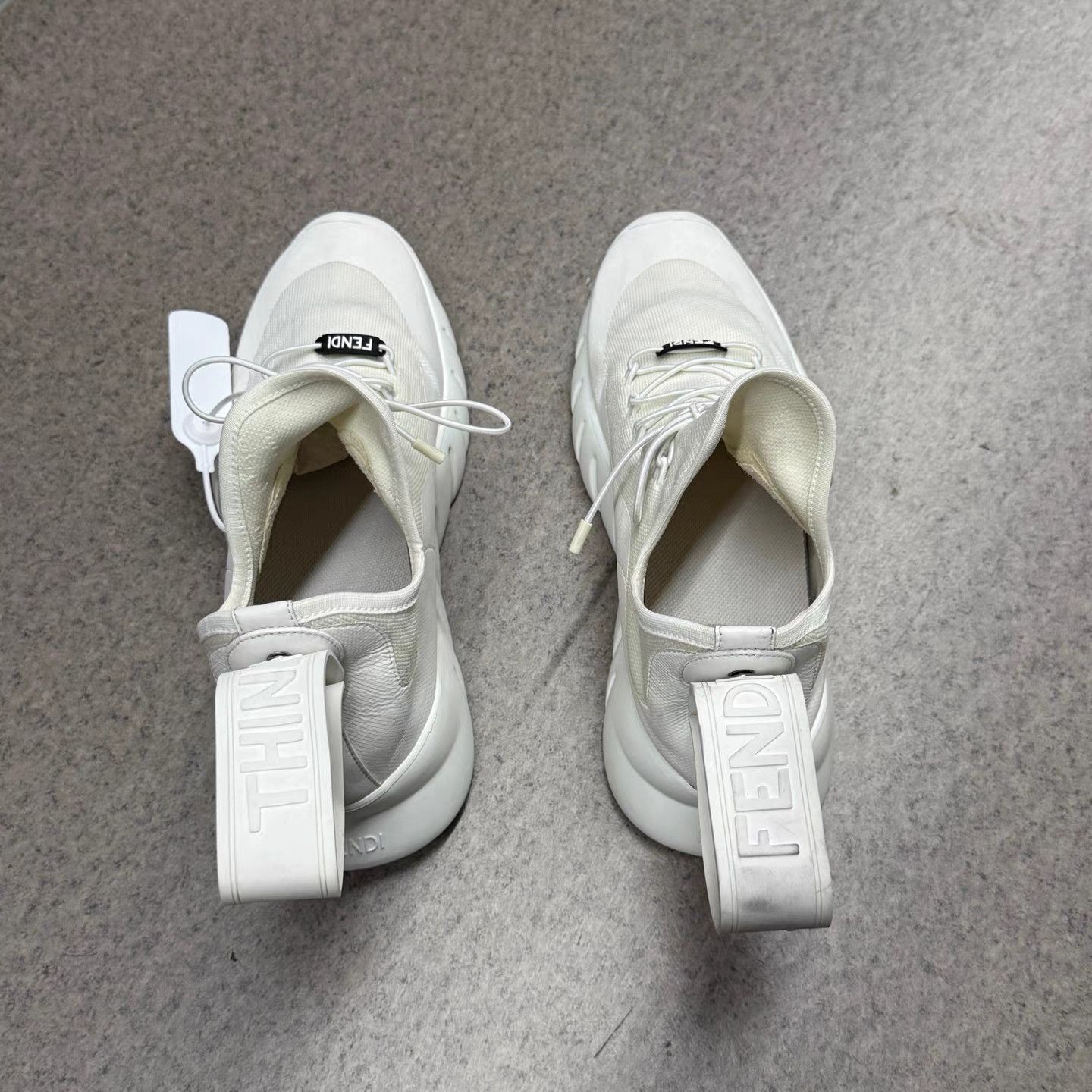 Fendi Fendi White Sock Runner Sneakers K15 Size US 6 / EU 39 - 8 Thumbnail