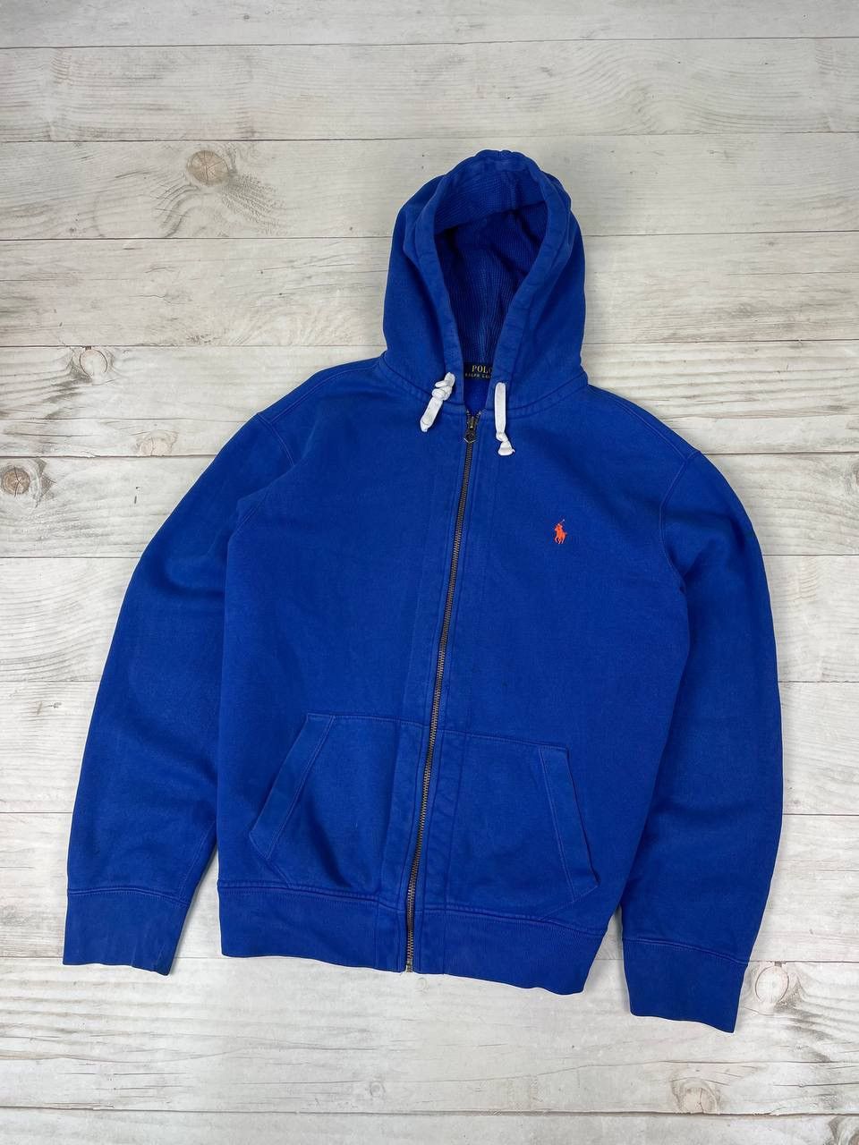 トップス 90s Polo by Ralph Lauren zip hoodie y2k Vintage Y2K Polo Ralph Lauren White Zip up Hoodie Sweatshirt Size