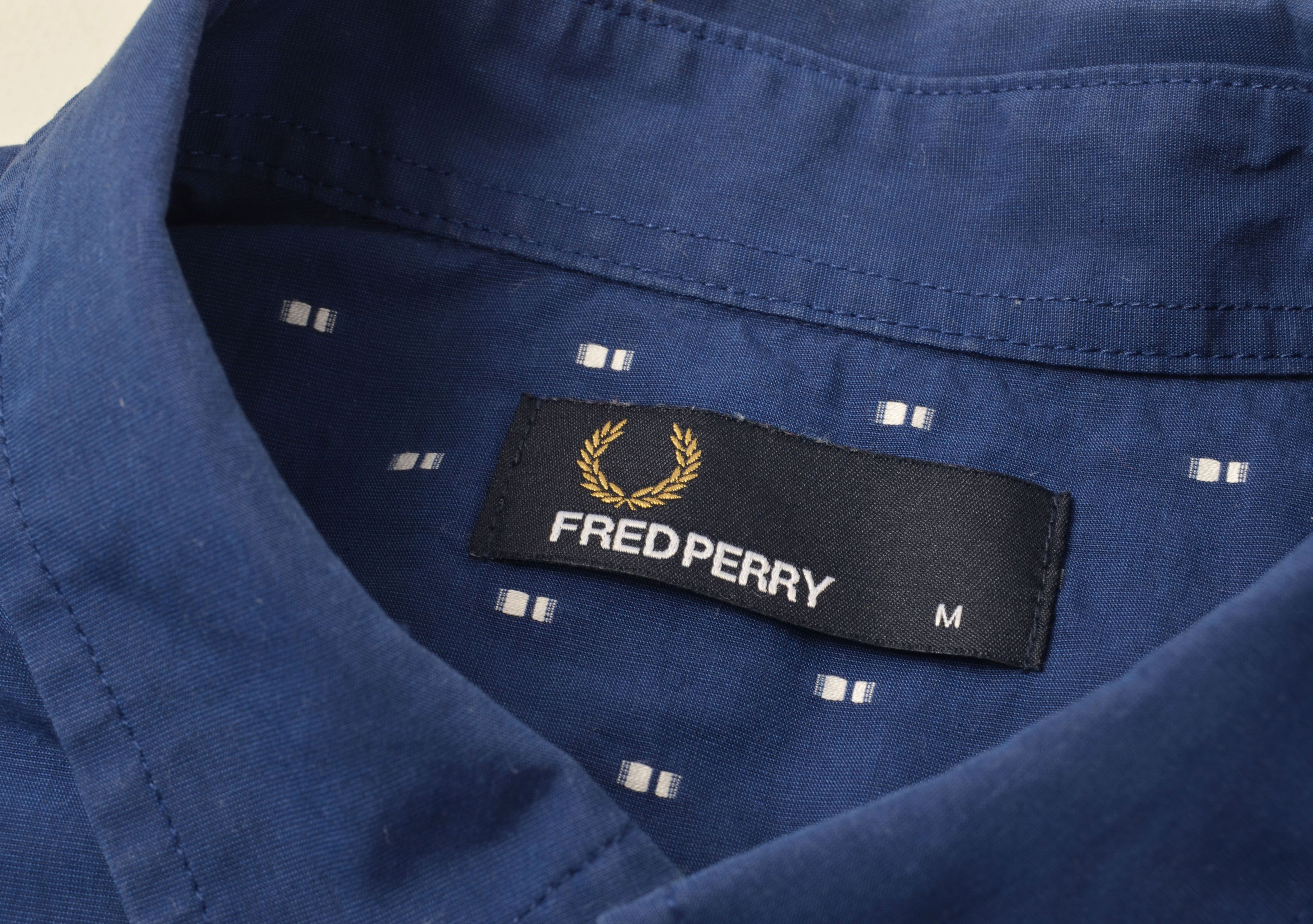 Fred Perry Fred Perry Men's Blue Long Sleeve Button Up Shirt Size US M / EU 48-50 / 2 - 5 Thumbnail