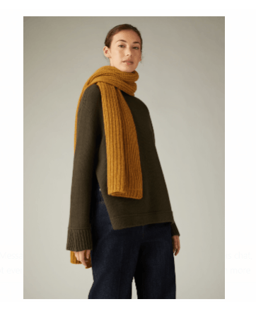 o1srvl11e0424 Davenport Scarf in Yellow