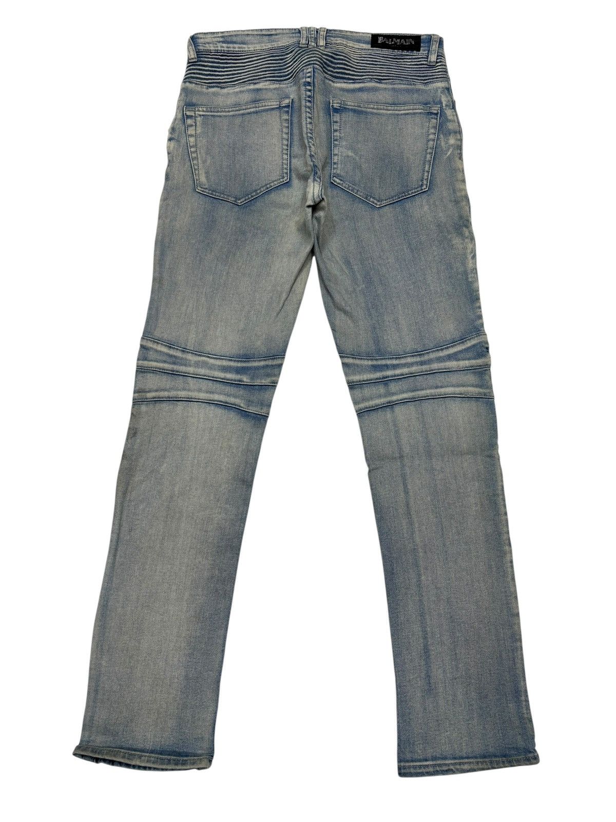Other BALMAIN BIKER DENIM ZIPPER DISTRESSED DENIM JEANS Size US 32 / EU 48 - 2 Thumbnail