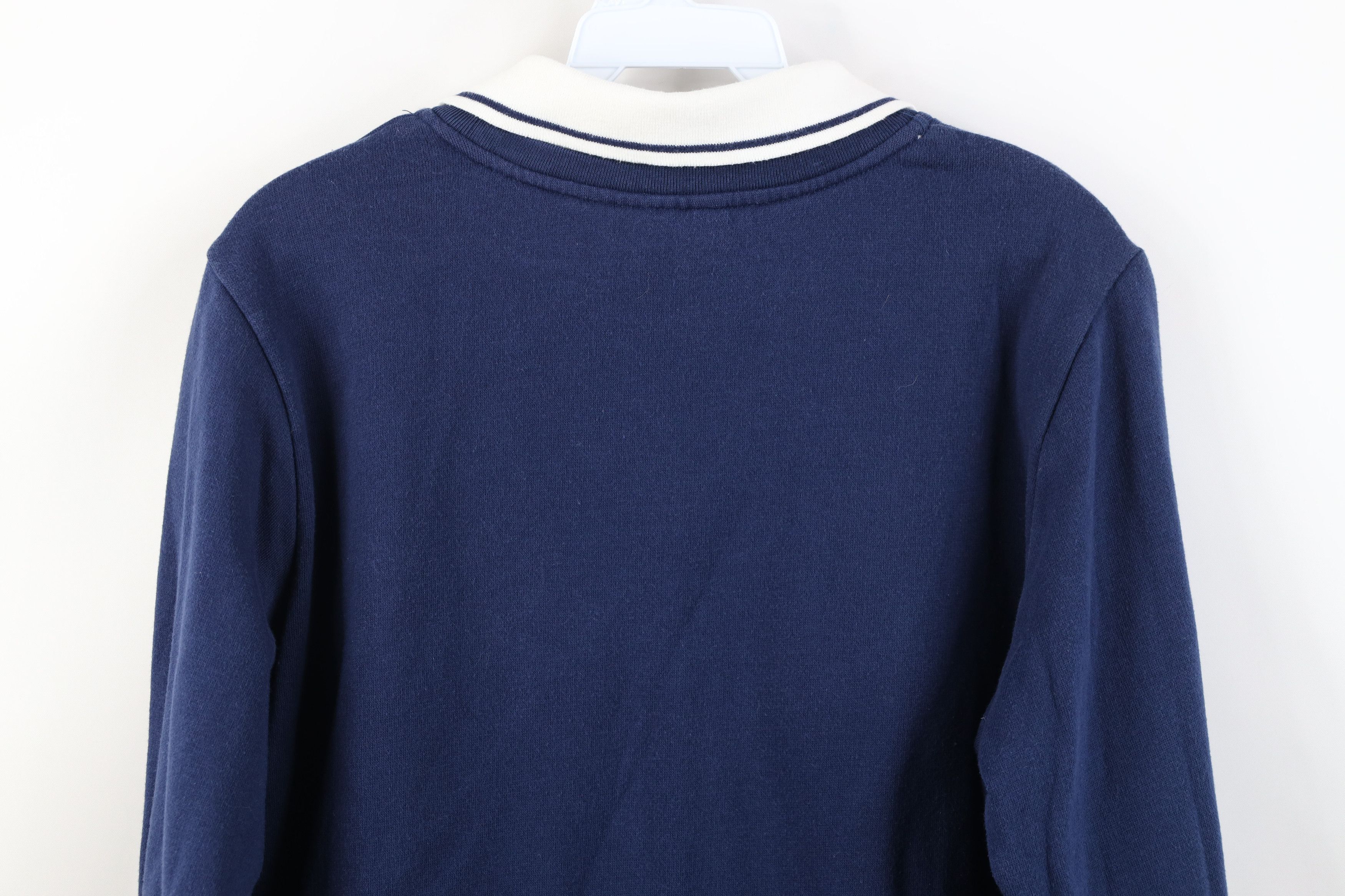 Vintage Vintage 90s Streetwear Bird Collared Sweatshirt Blue Size L / US 10 / IT 46 - 11 Thumbnail
