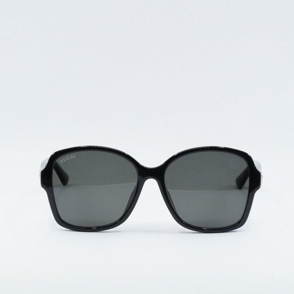 Gucci Gucci GG0765SA 002 Sunglasses Black Butterfly Frame Size ONE SIZE - 3 Thumbnail