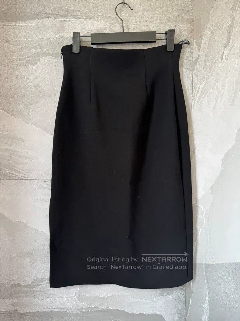 Dior Dior Black silk skirt Size 25" / US 0 / IT 36 - 2 Thumbnail