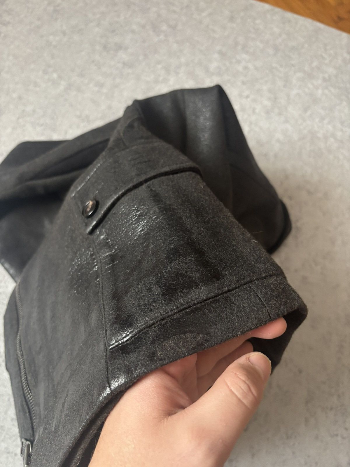 Diesel Black Gold DIESEL BLACK GOLD WOOL/LEATHER JACKET Size XS / US 0-2 / IT 36-38 - 10 Thumbnail