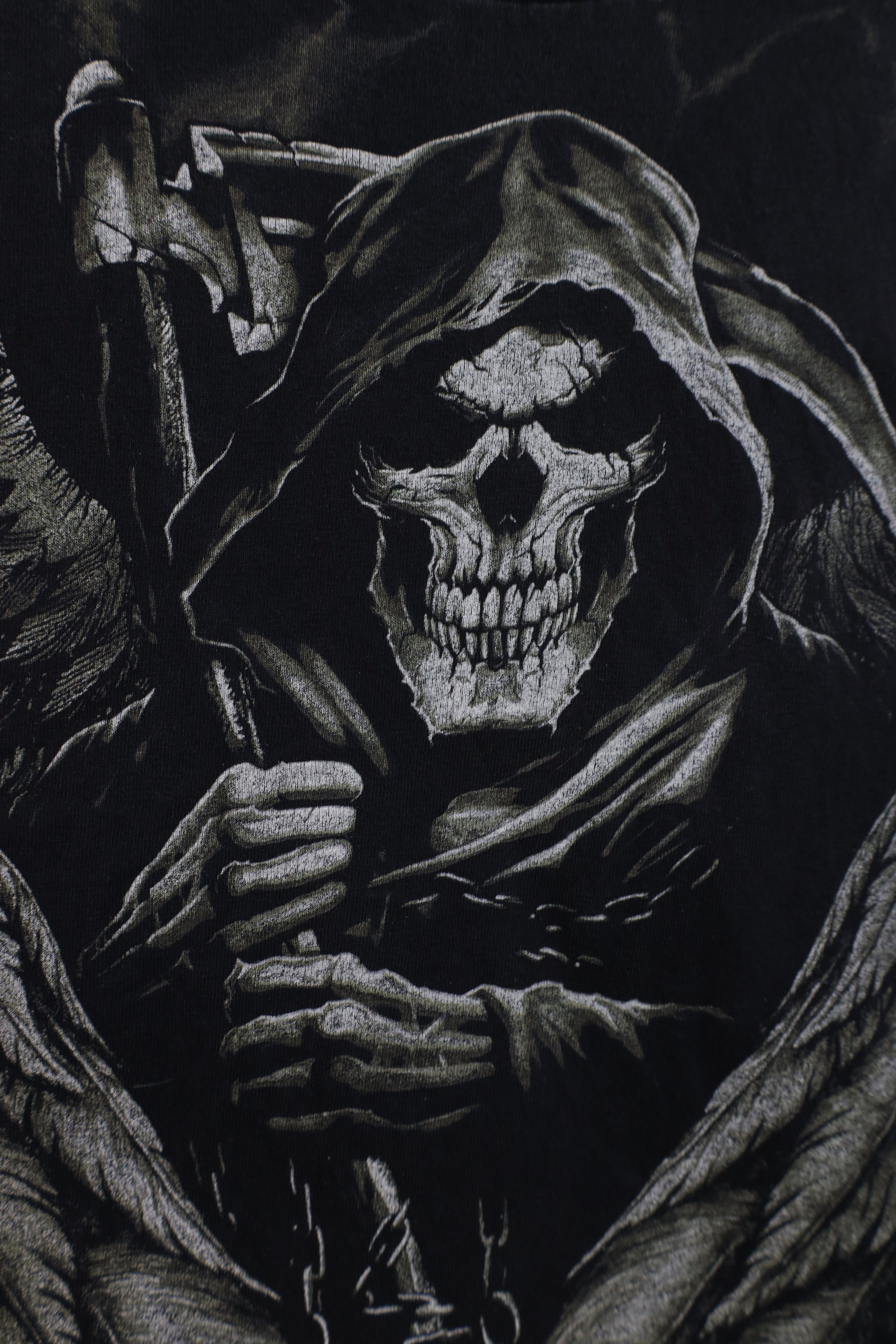 Vintage Vintage Y2K Streetwear Fantasy UFC MMA Grim Reaper T-Shirt Size US L / EU 52-54 / 3 - 5 Thumbnail
