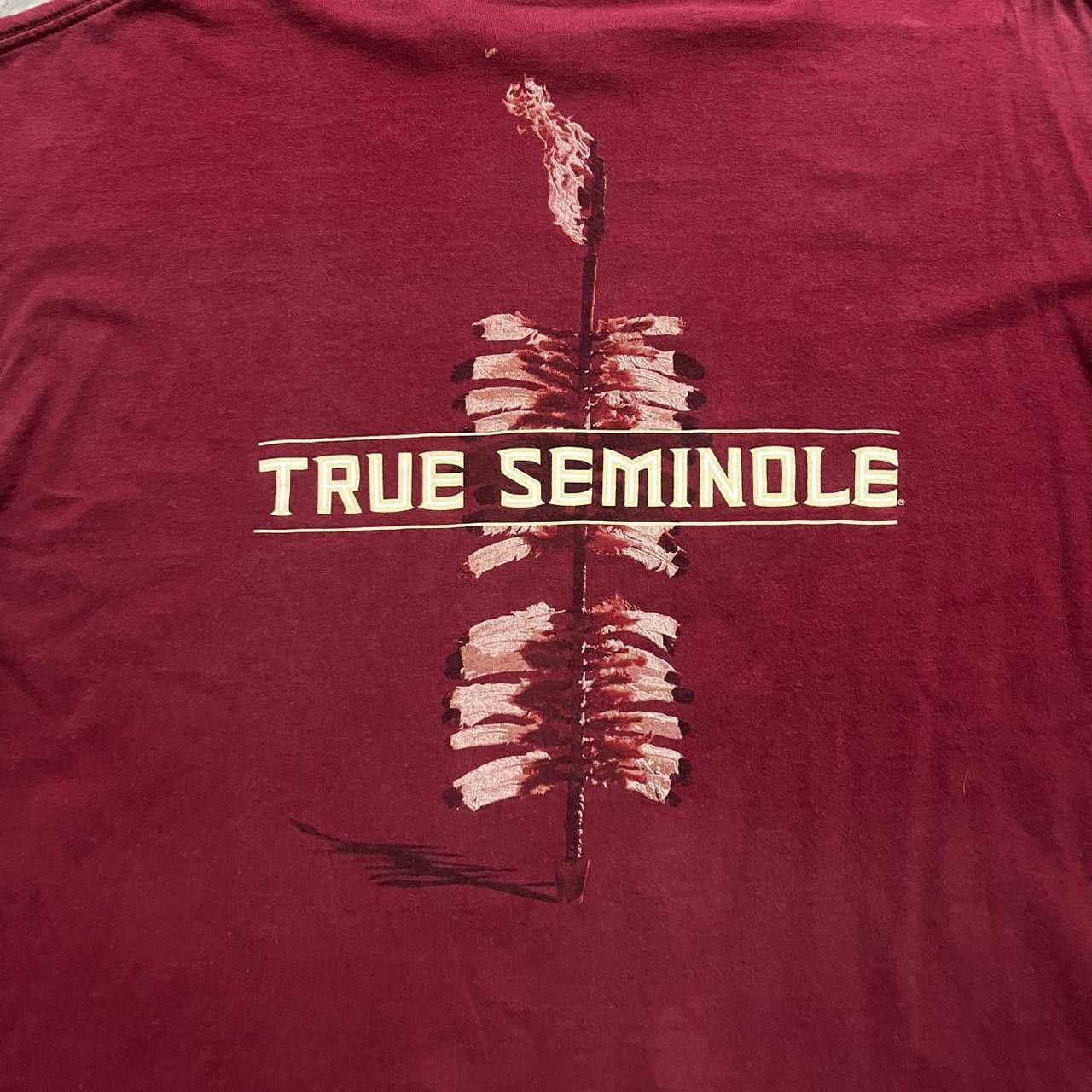Nike Crazy Vintage Y2K/2000s Nike Florida State Seminoles 2008 FSU Football True Seminole Graphic Tee! Size US XXL / EU 58 / 5 - 4 Thumbnail