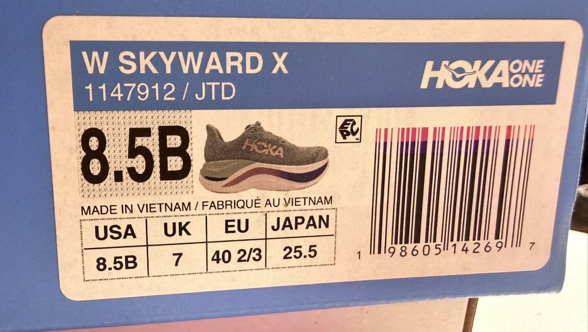 Hoka Hoka One One Skyward X Jadeite Dried Rose Women's Green Pink Size US 8.5 / IT 38.5 - 11 Thumbnail