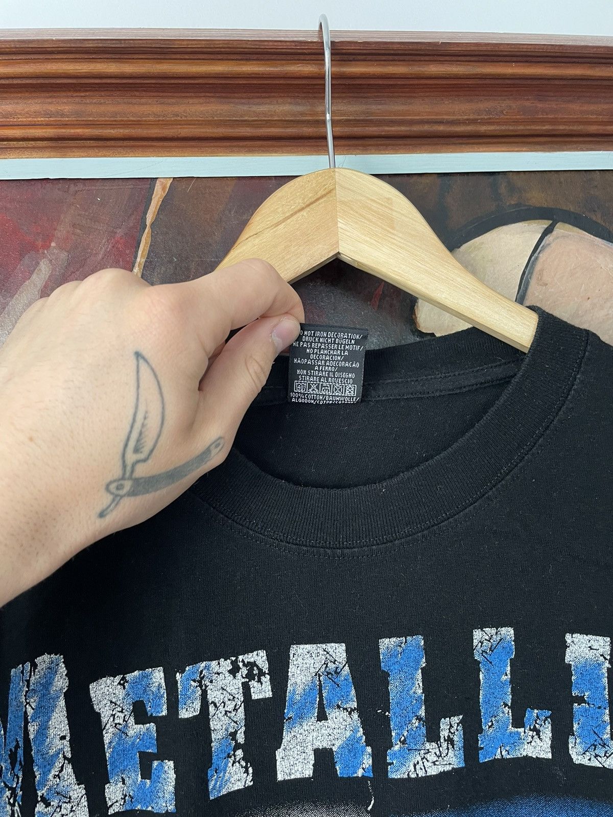 Band Tees Vintage Rare 90s Metallica Heavy Metal Band Tee Hype Print Size US L / EU 52-54 / 3 - 4 Thumbnail