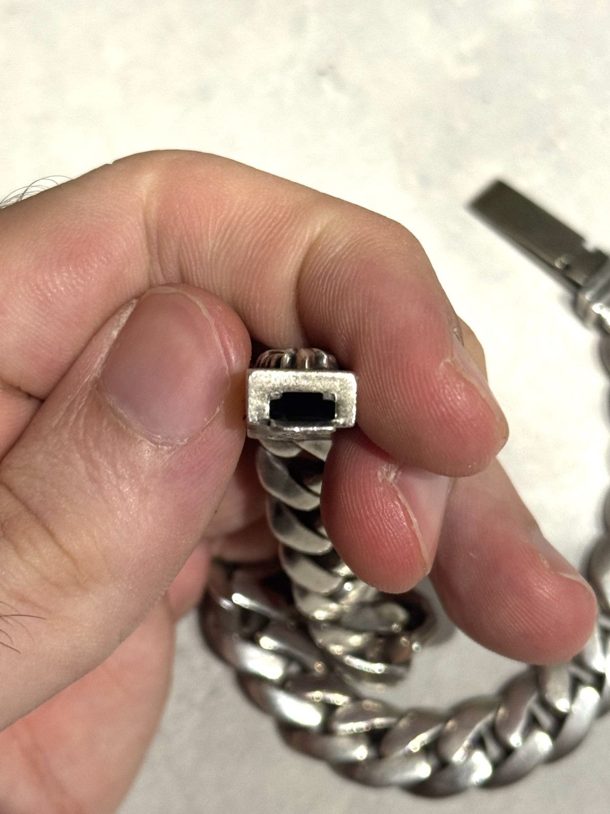 Chrome Hearts Chrome hearts floral real diamond factory Cuban bracelet Size ONE SIZE - 5 Thumbnail
