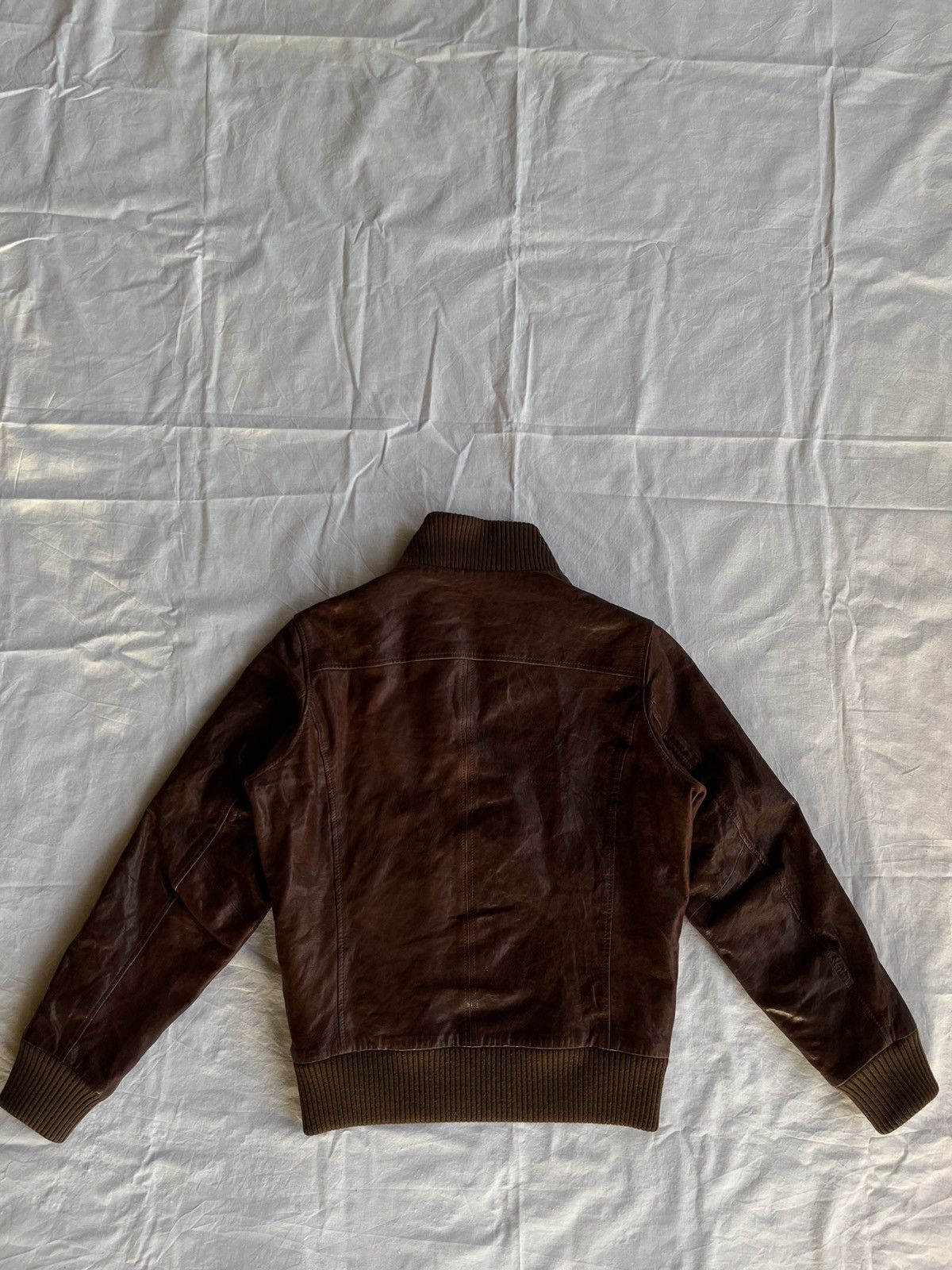 Japanese Brand Vintage Leather Bomber Artisanal Archive Piece CCP Size US M / EU 48-50 / 2 - 10 Thumbnail
