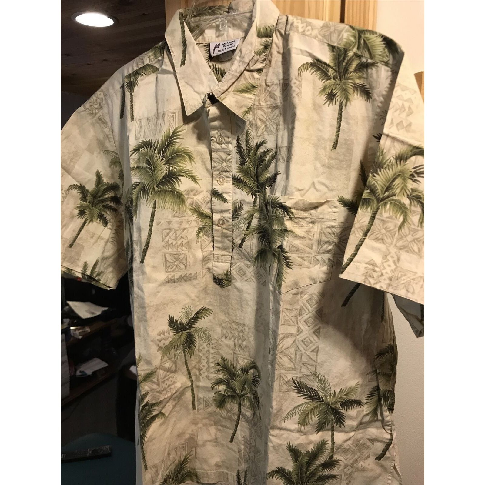 Other Malihini Vintage Men’s XL Beige Floral SS Hawaiian Shirt Size US XL / EU 56 / 4 - 2 Thumbnail