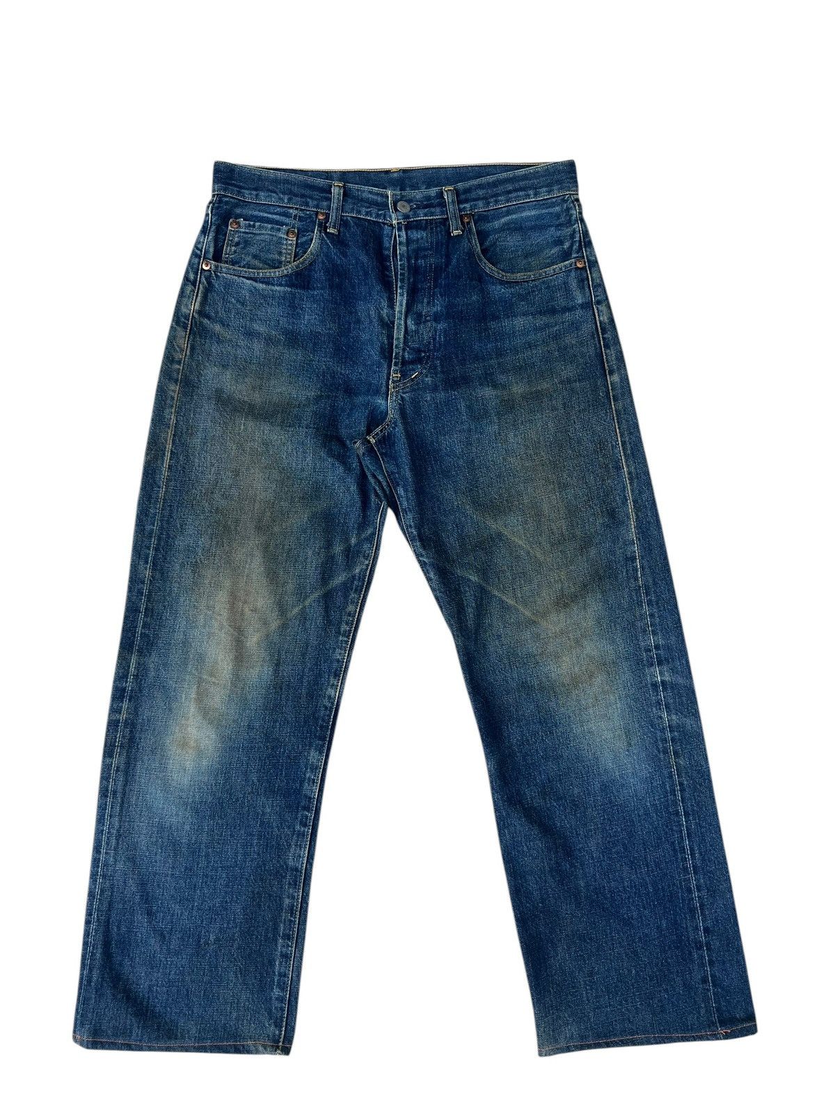 Levi's VTG 1994 Levi’s 503B XX Big E Dirty Mud Denim Selvedge Jeans Size US 34 / EU 50 - 1 Thumbnail