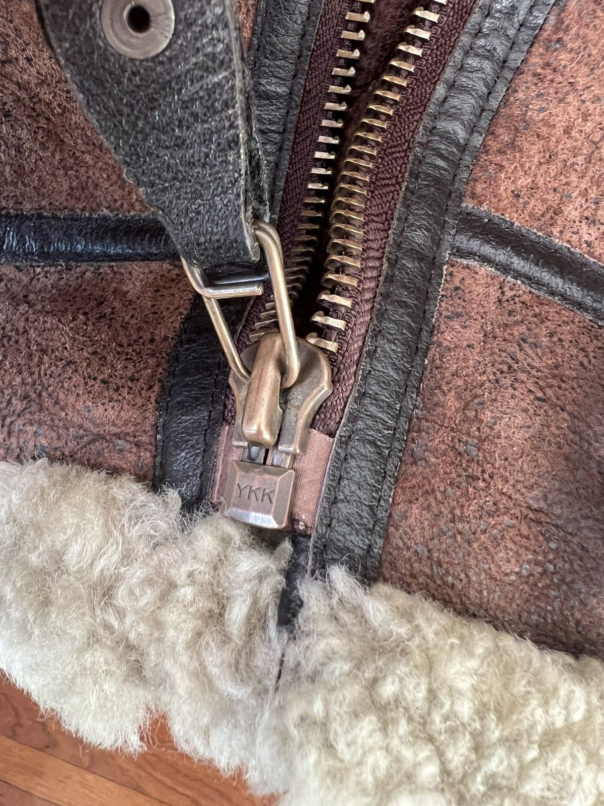 Vintage VINTAGE Shearling Pilot Jacket Size US L / EU 52-54 / 3 - 5 Thumbnail
