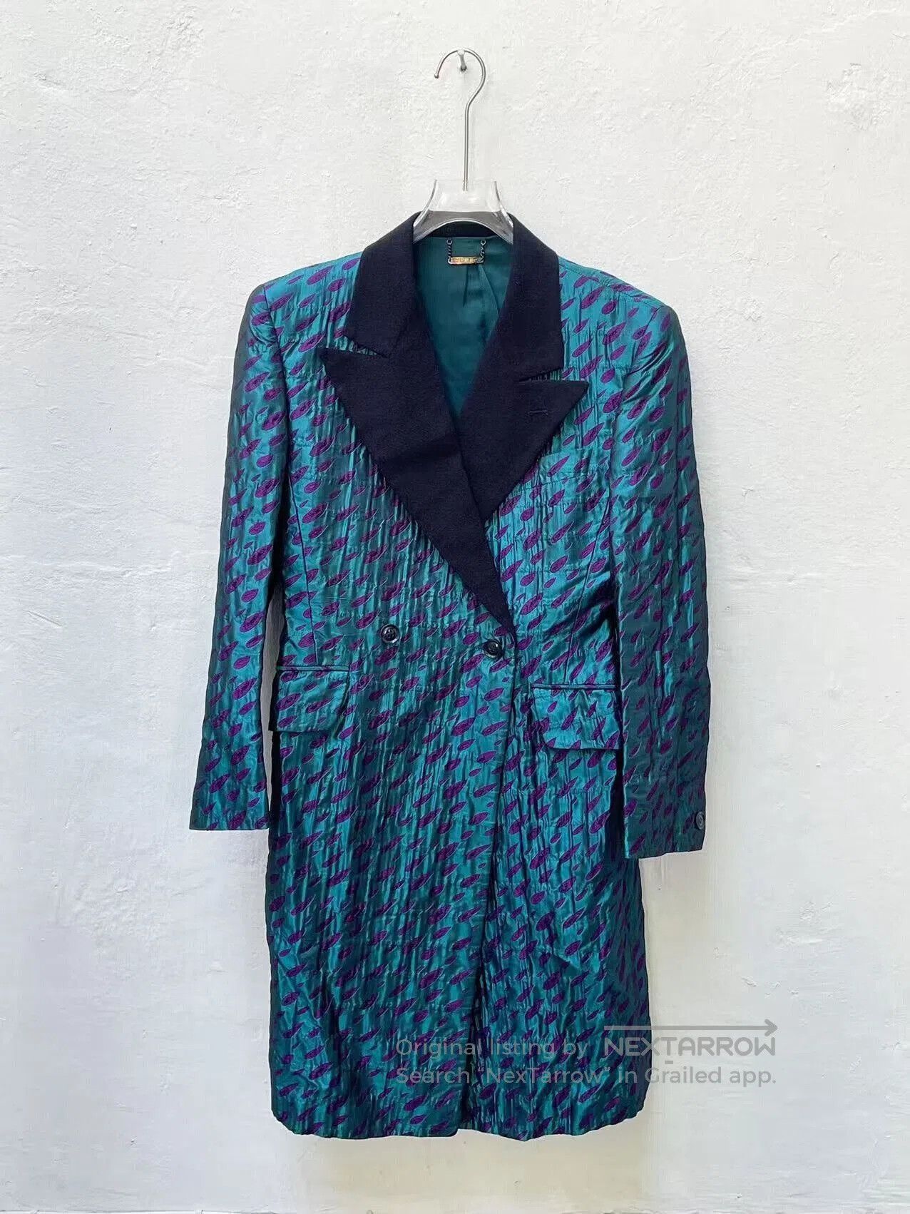 Yoshiyuki Konishi Yoshiyuki Konishi Silk Embroidered Trench Coat. Size S / US 4 / IT 40 - 1 Thumbnail