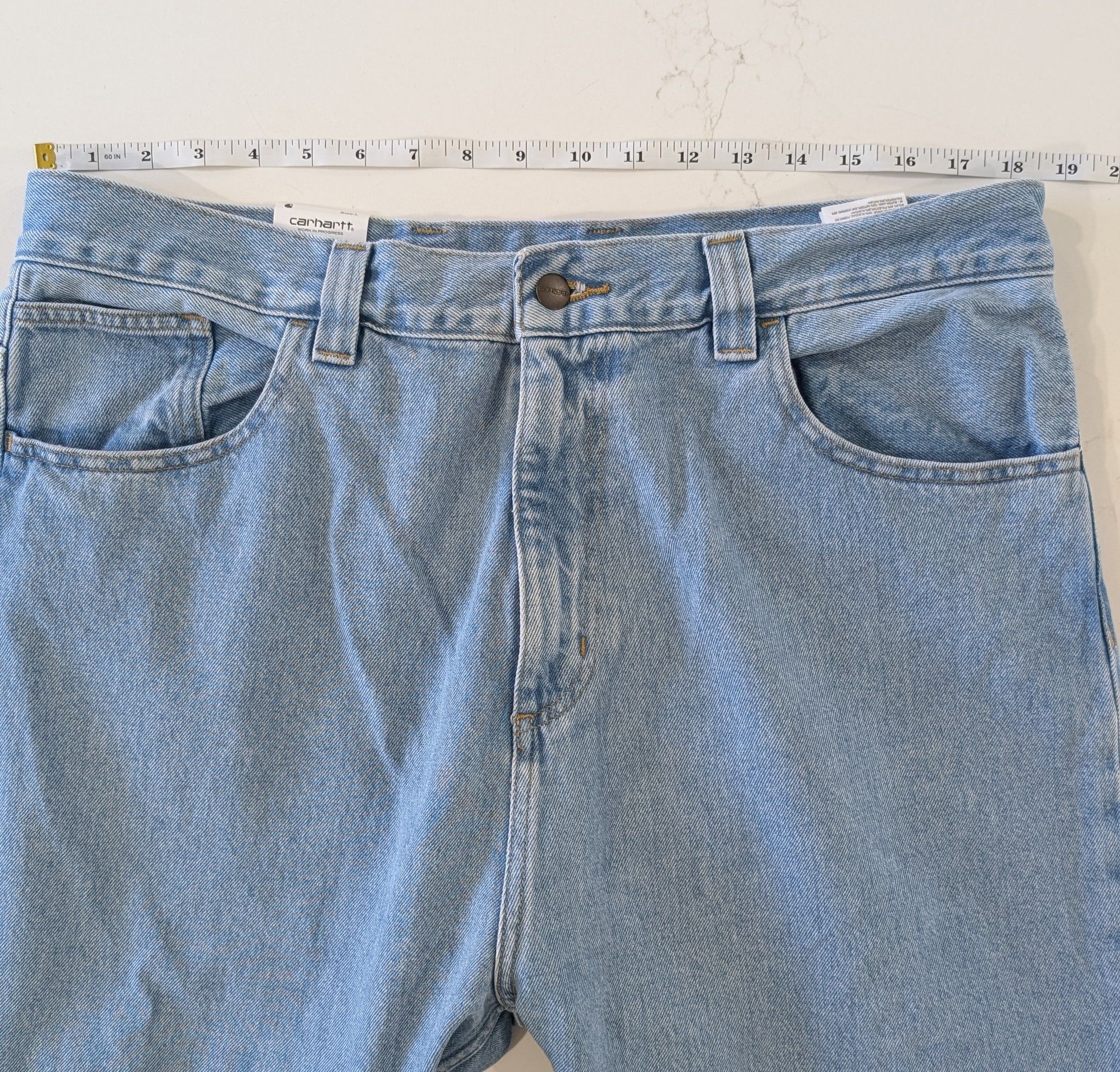 Carhartt Wip Carhartt WIP Brandon Pant NWT L Light Blue Stone Size US 37 - 6 Thumbnail